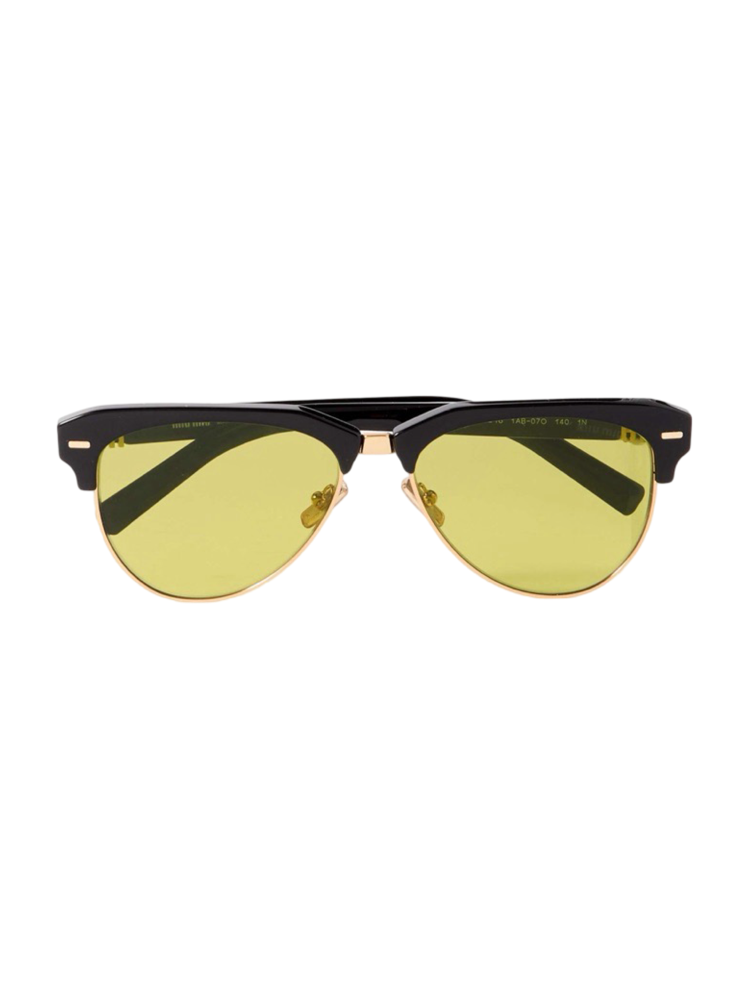 Aviator-style Acetate and Gold-tone Sunglasses