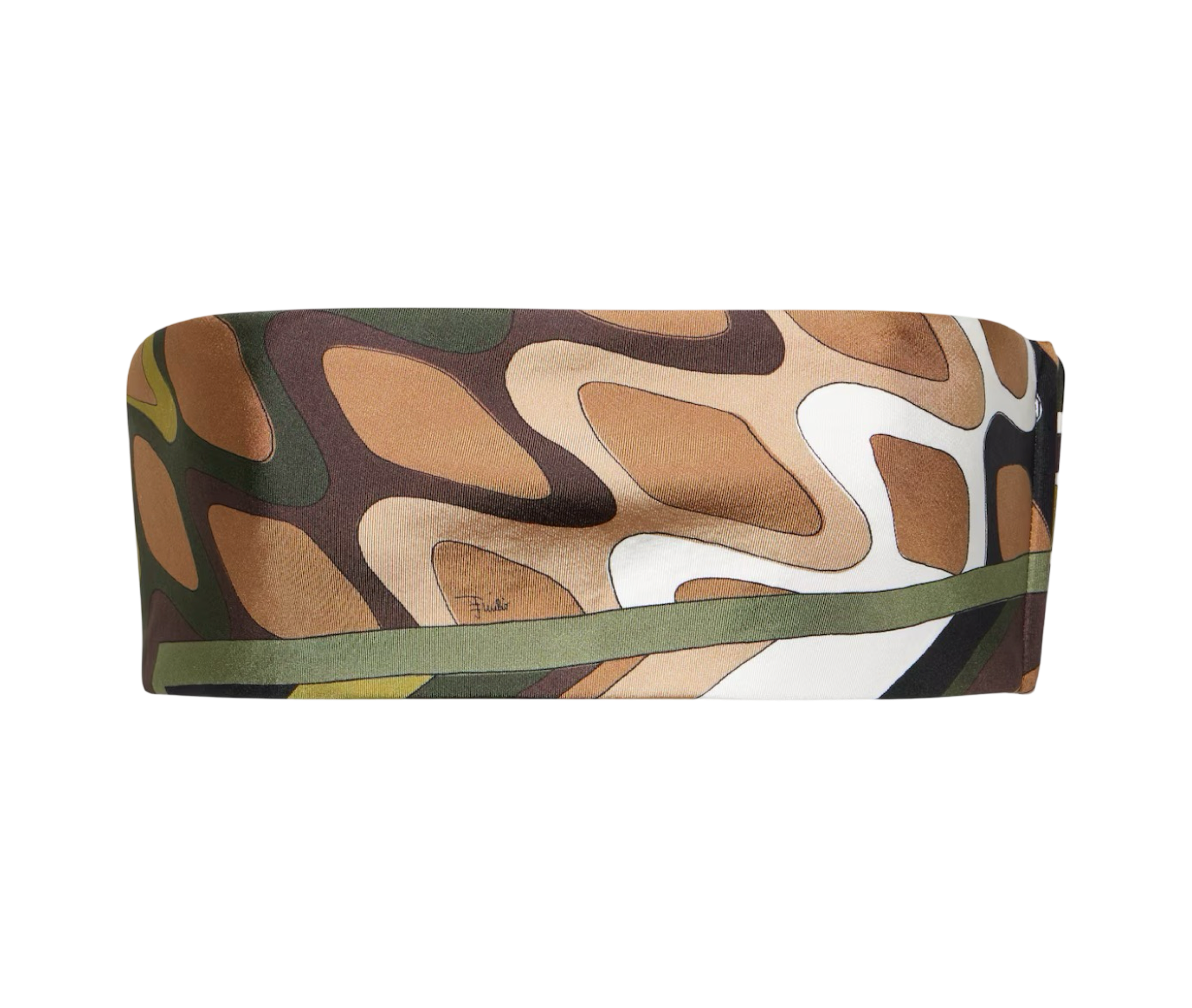 Vivara Silk Twill Bandeau Top