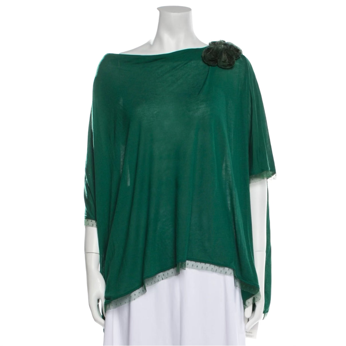 Bateau Neckline Three-Quarter Sleeve Blouse