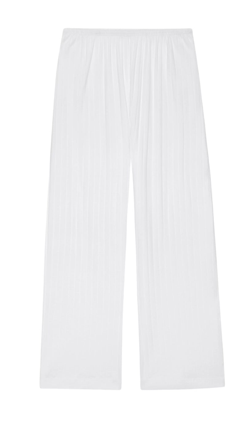 The Pointelle Simple Crop Pant