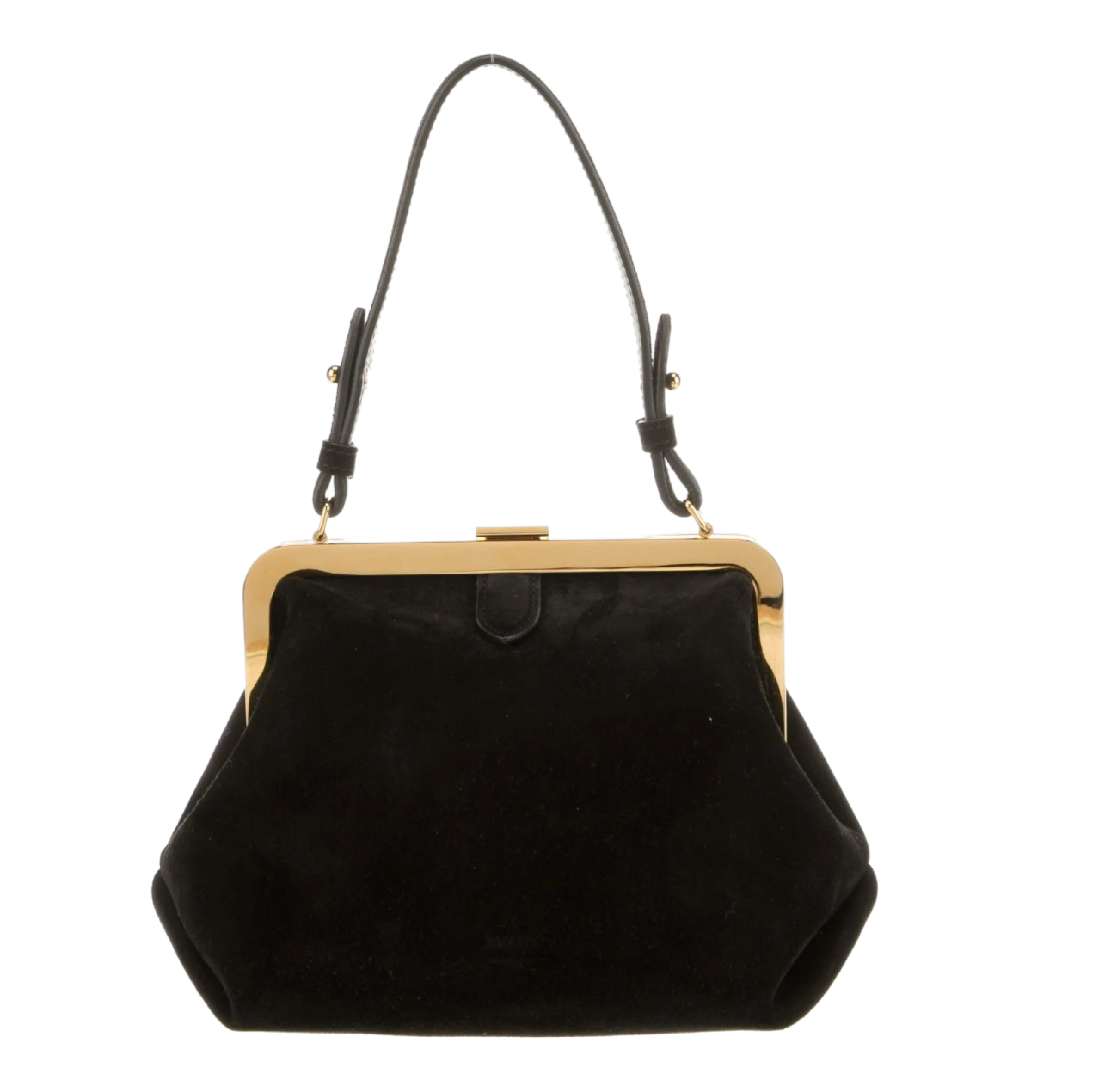 Suede Top Handle Bag
