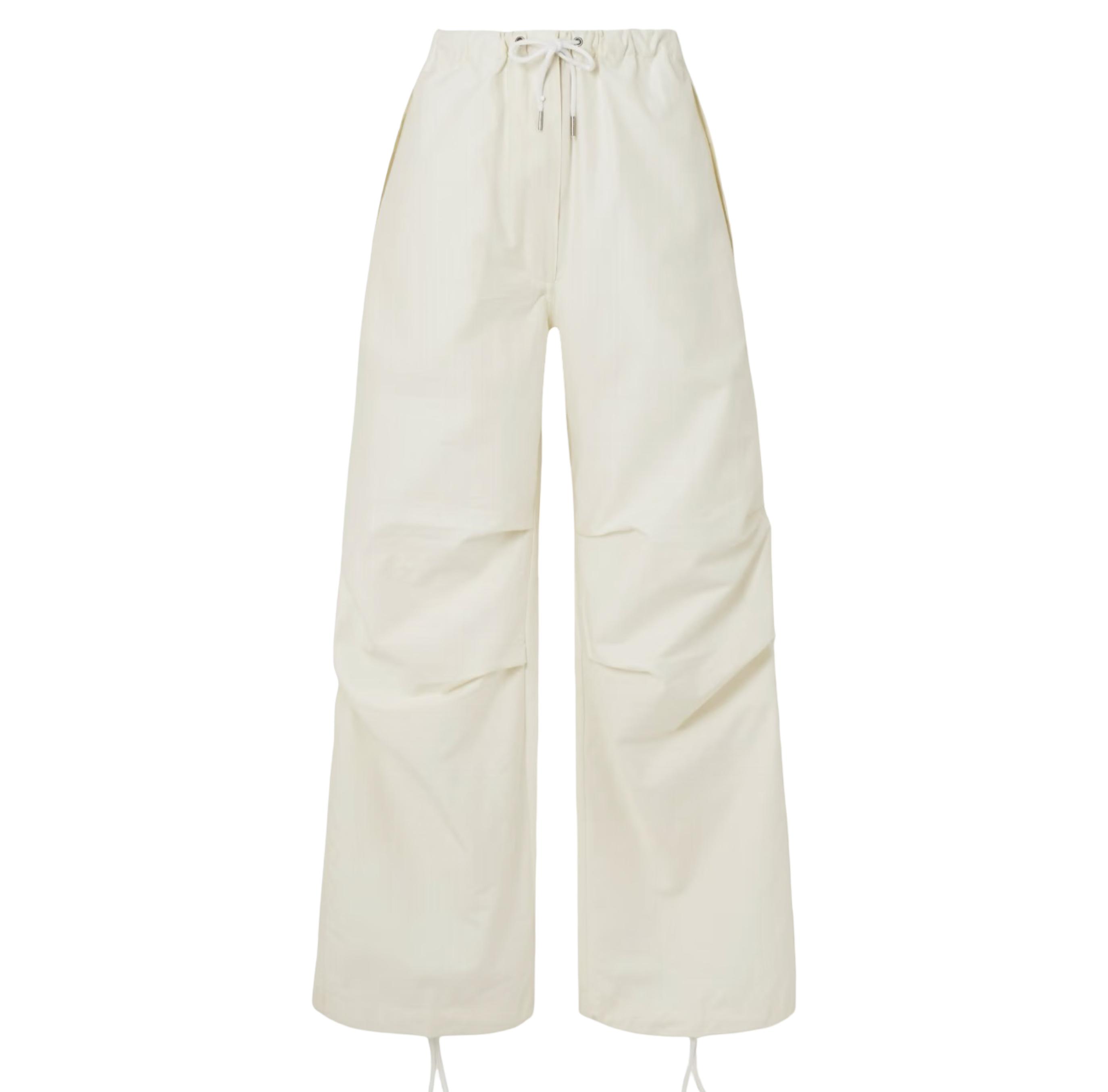 Cotton-Blend Wide-Leg Pants