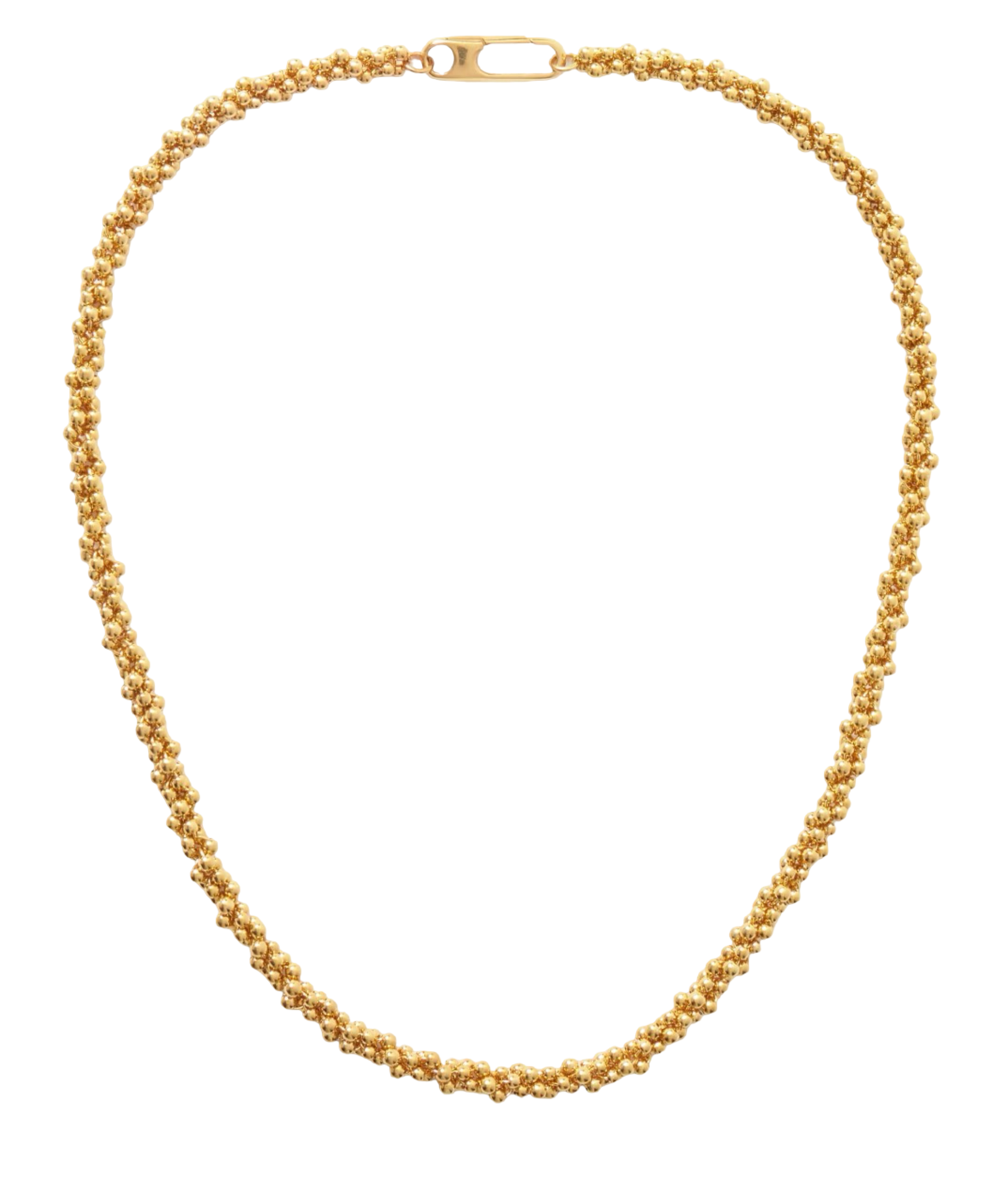 Gold-Plated Beaded Necklace