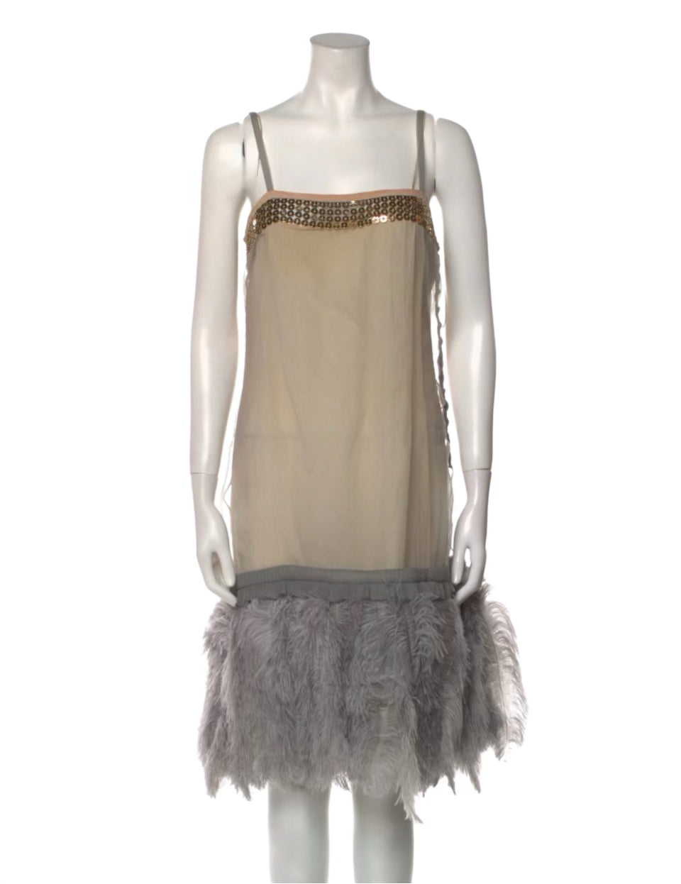 Square Neckline Knee Length Dress