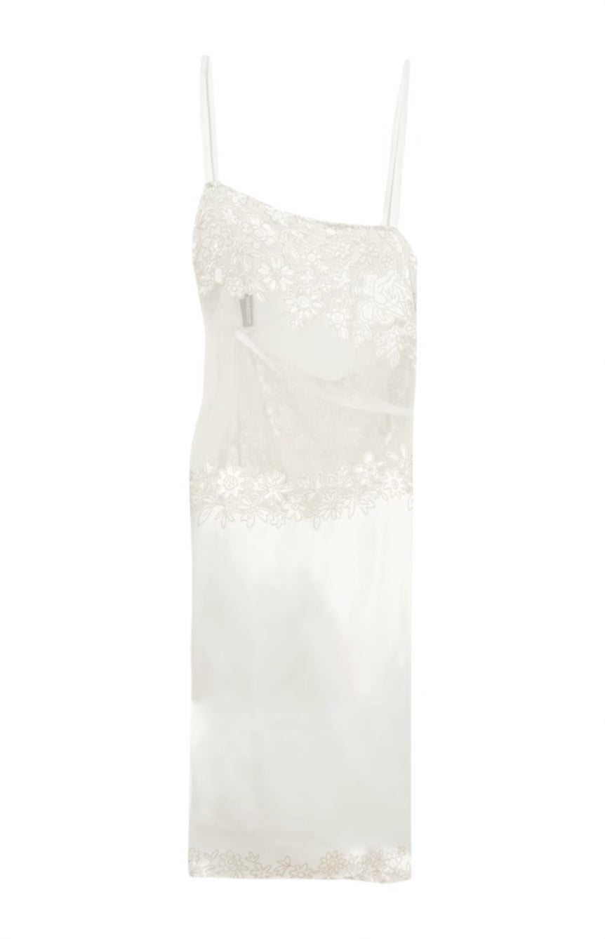 Le Haut Tombolo Open-back Embroidered Tulle and Satin-jacquard Tank