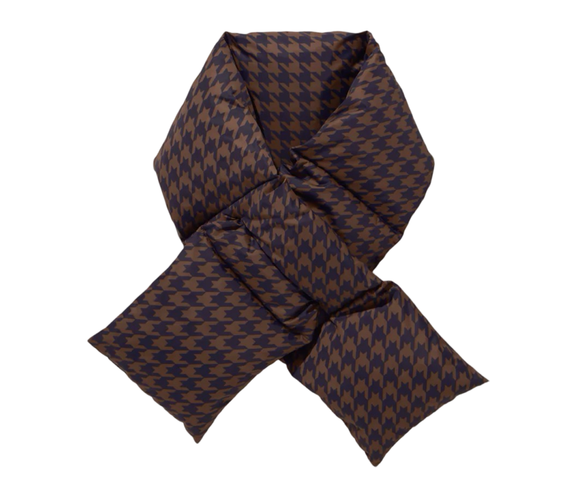 The Seever Walnut/Navy Houndstooth