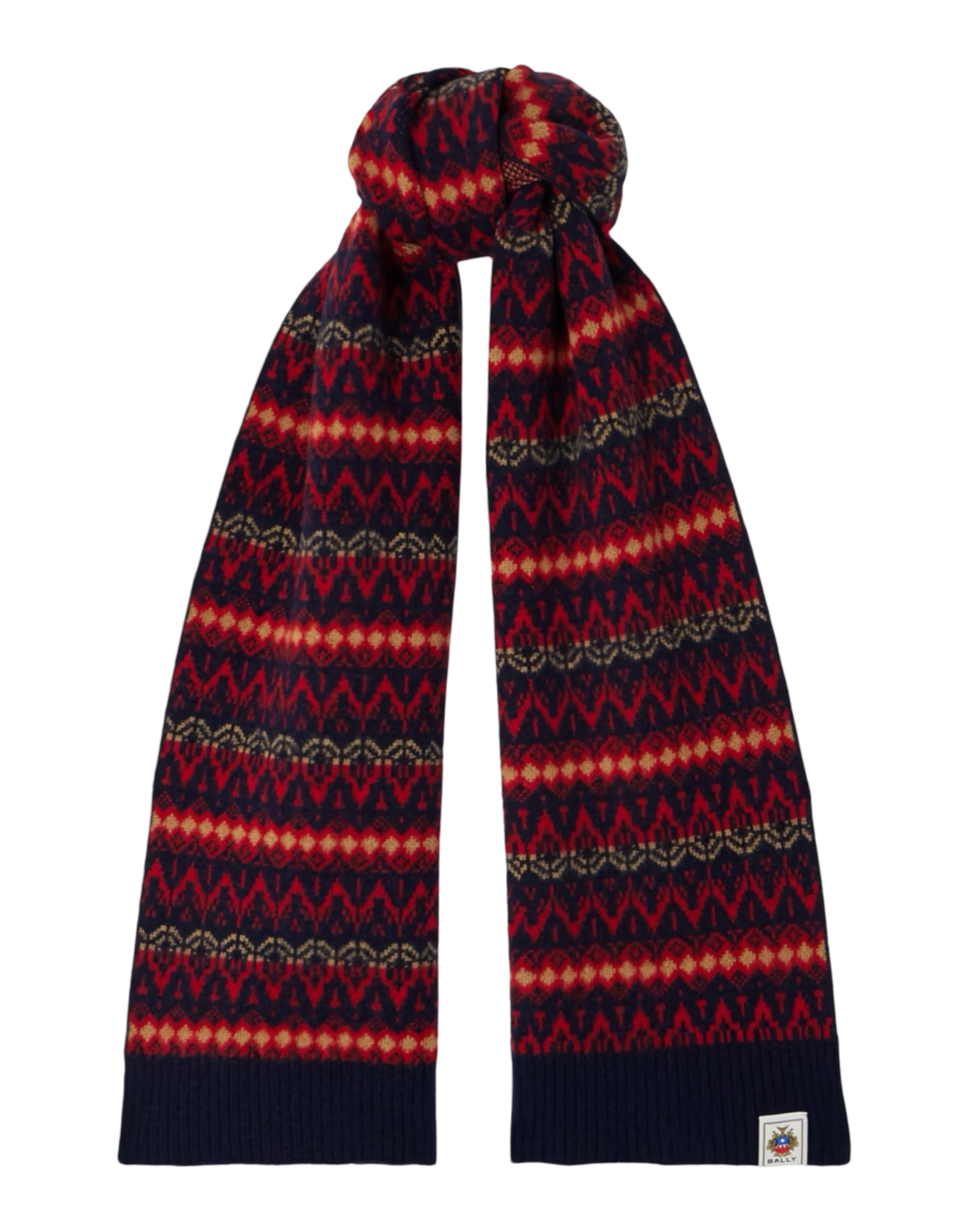 Merino Wool Jacquard Scarf