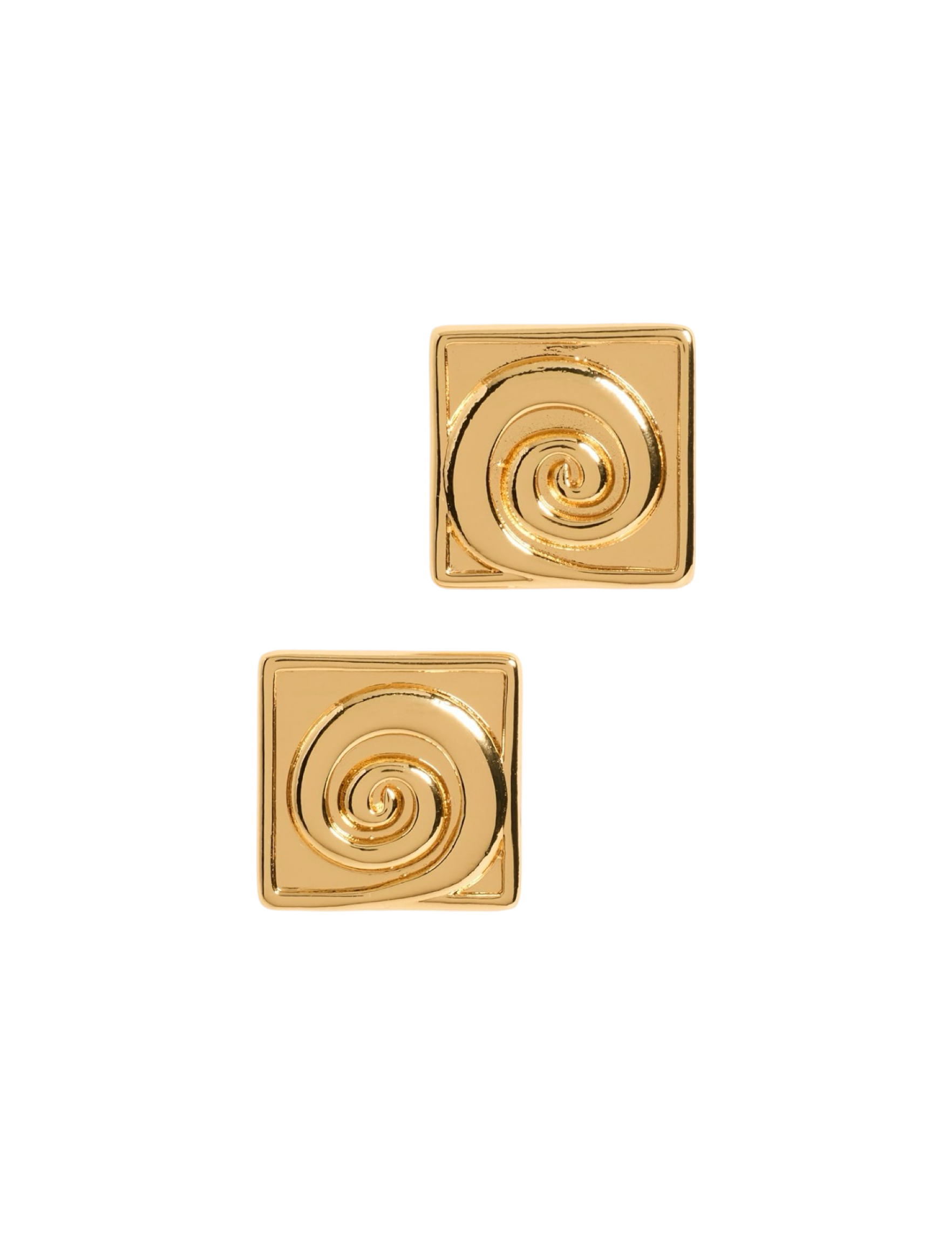 Swirly Square Earrings