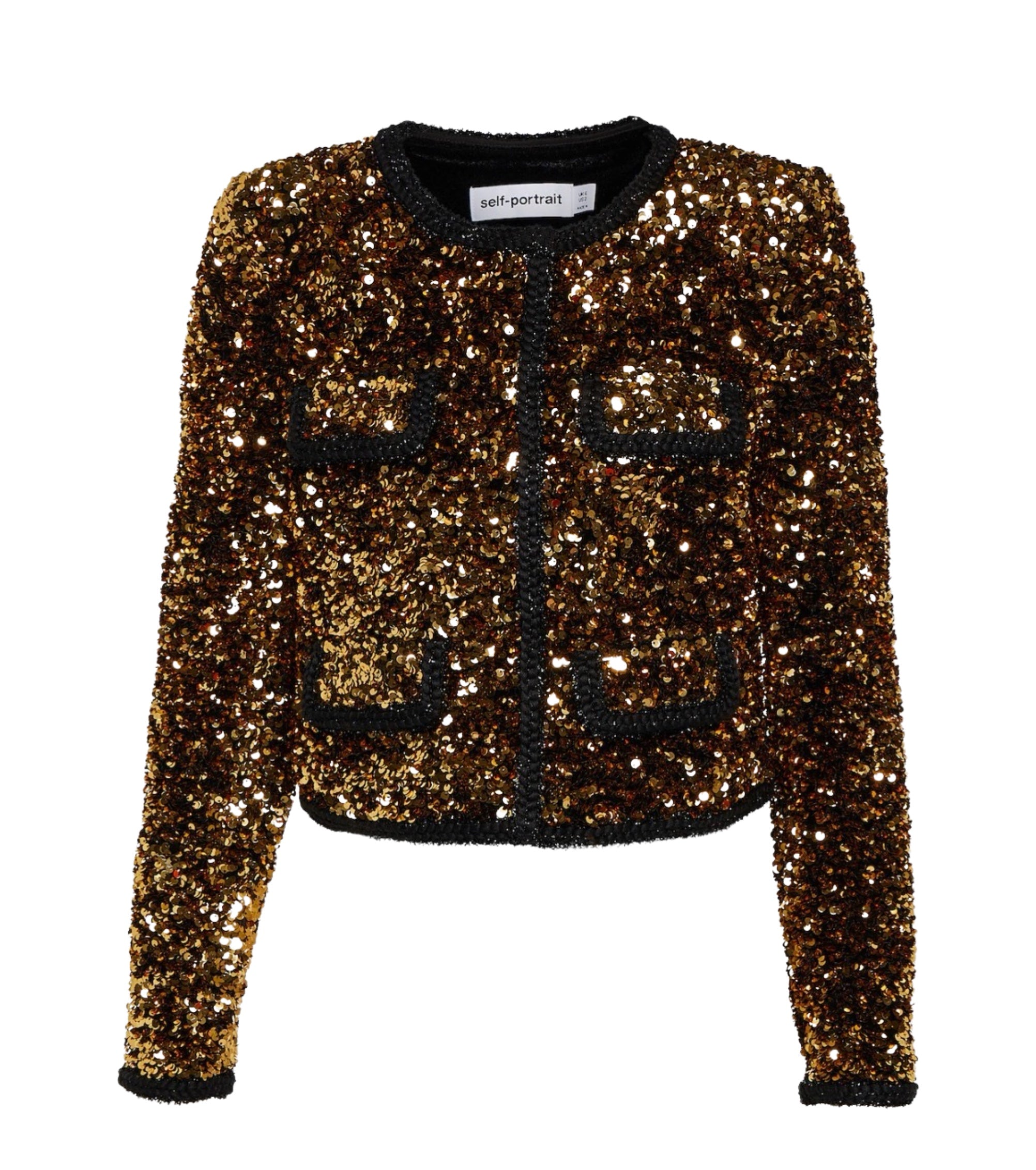 Sequined Cropped Jacket