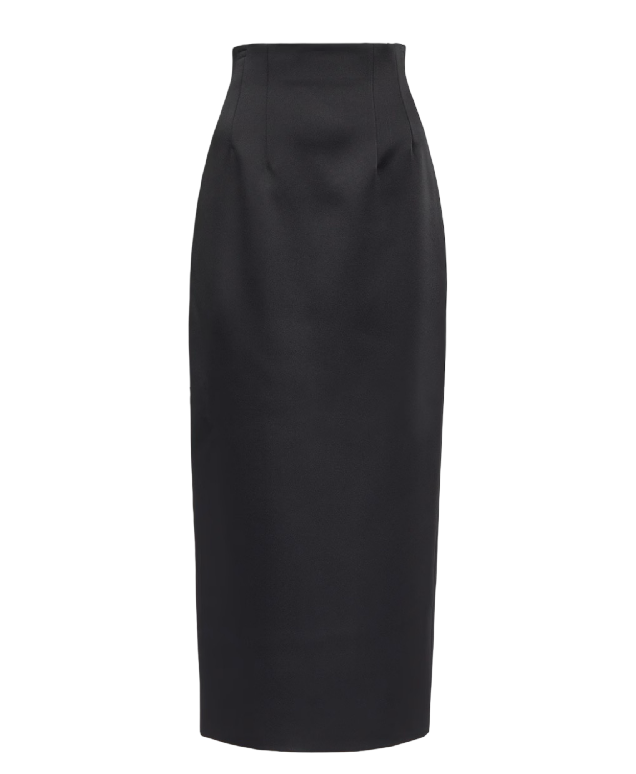 Loxley high-rise satin midi skirt