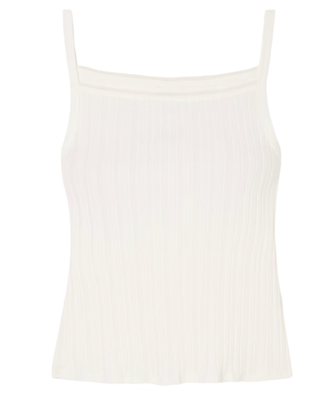 Pointelle-knit Cotton-jersey Tank