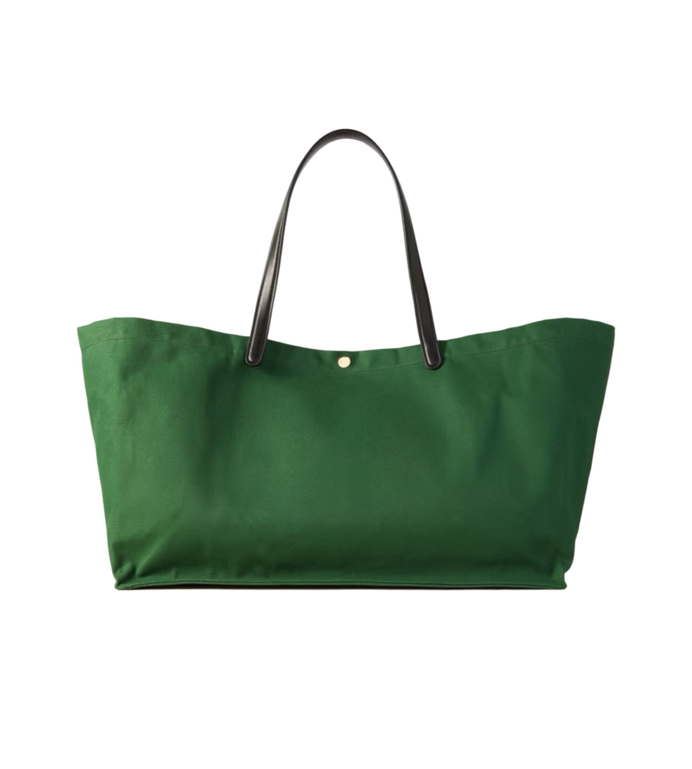 Idaho XL Leather-trimmed Cotton-twill Tote