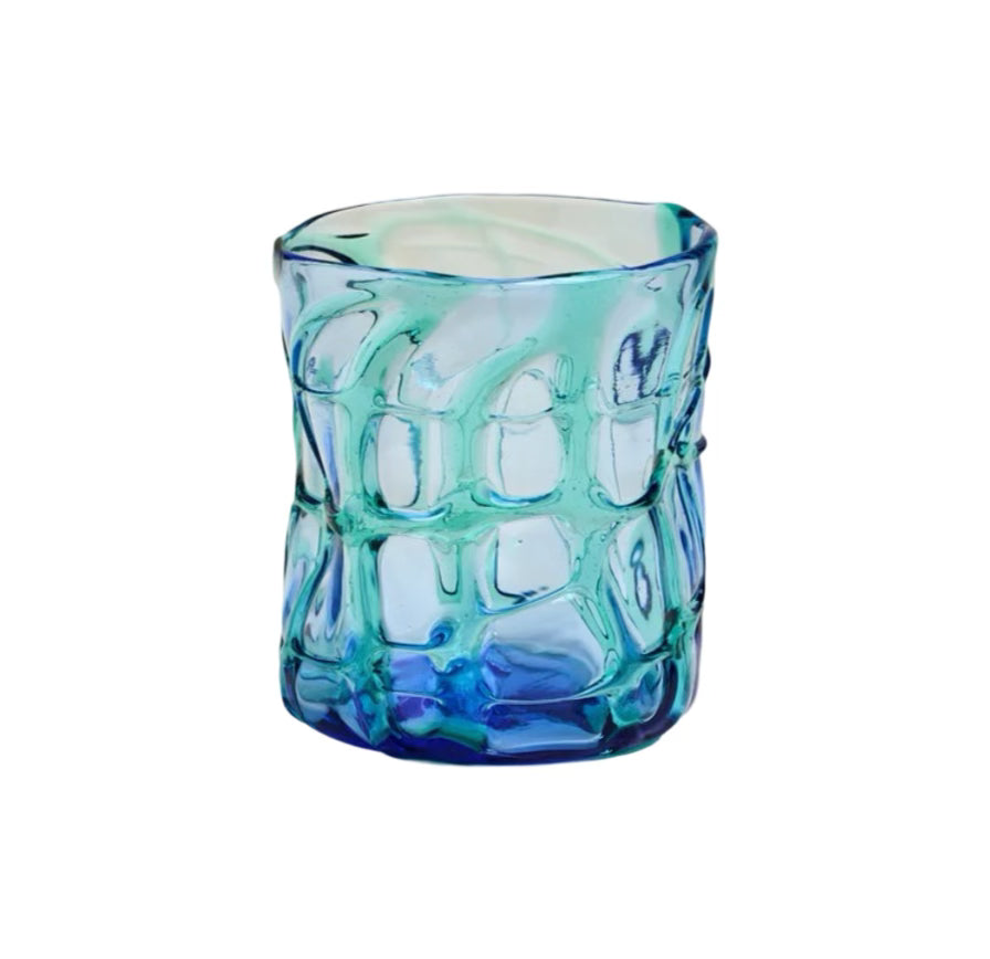 x Cafe Leandra Murano Water Glass (Blue)