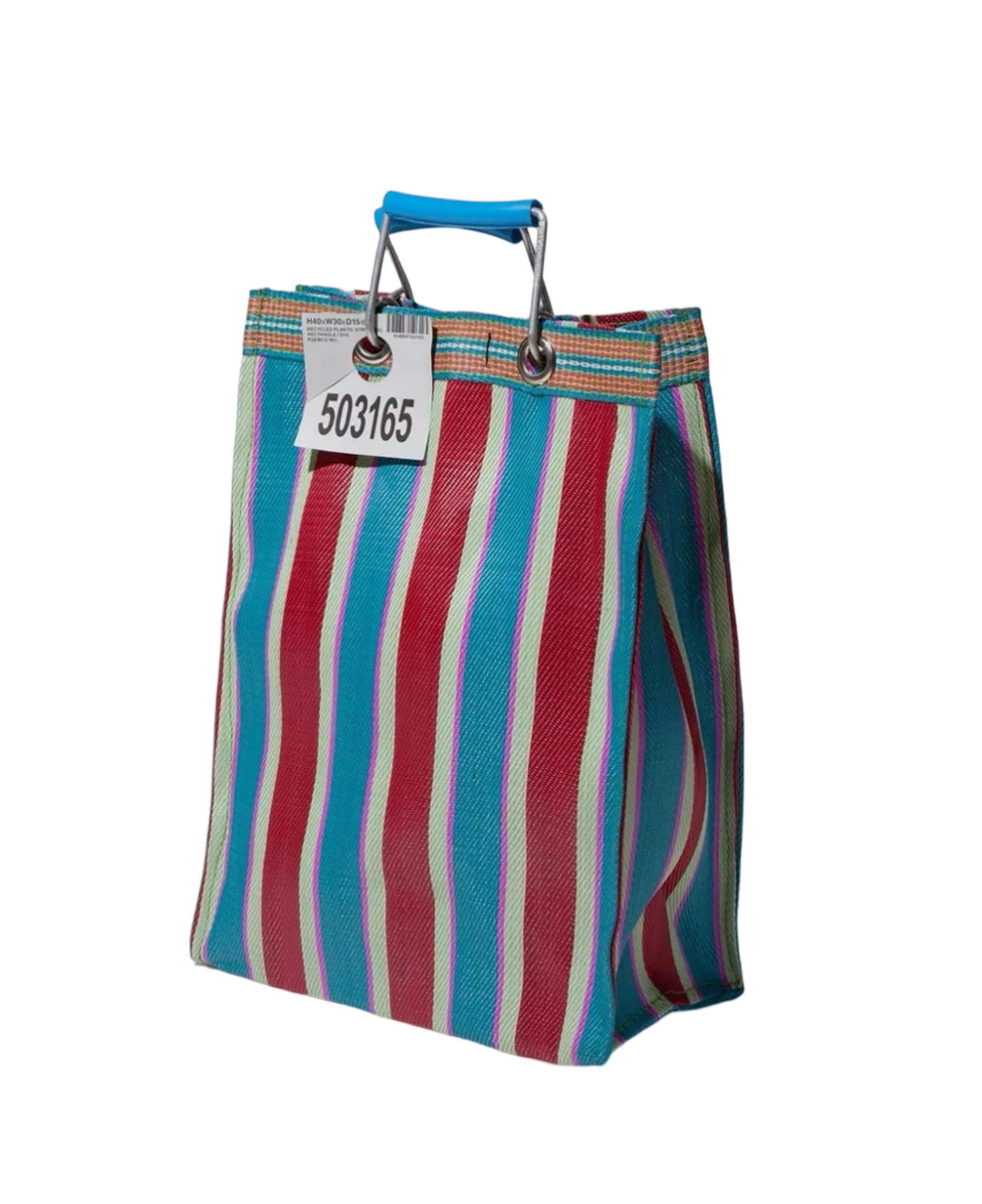 Puebco Tall Recycled Plastic Stripe Bag