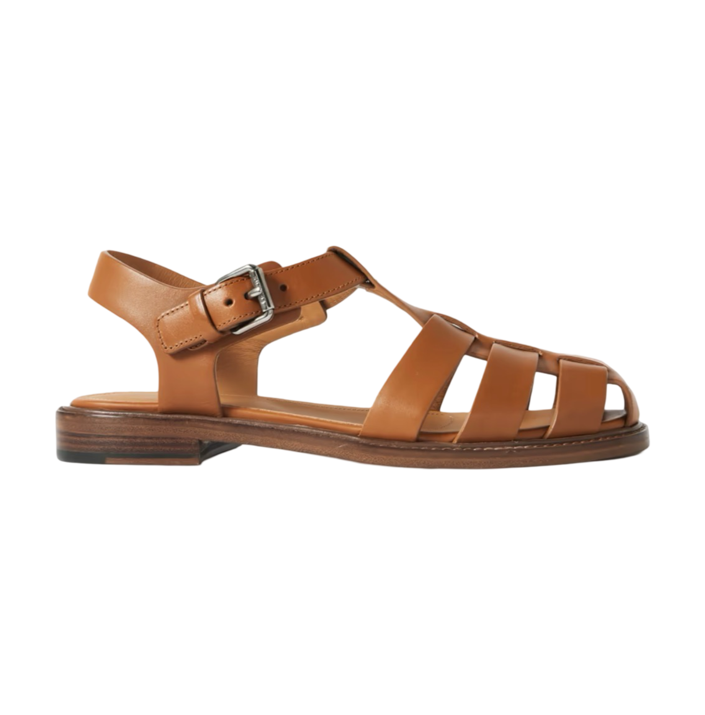 Fisherman Cutout Leather Sandals
