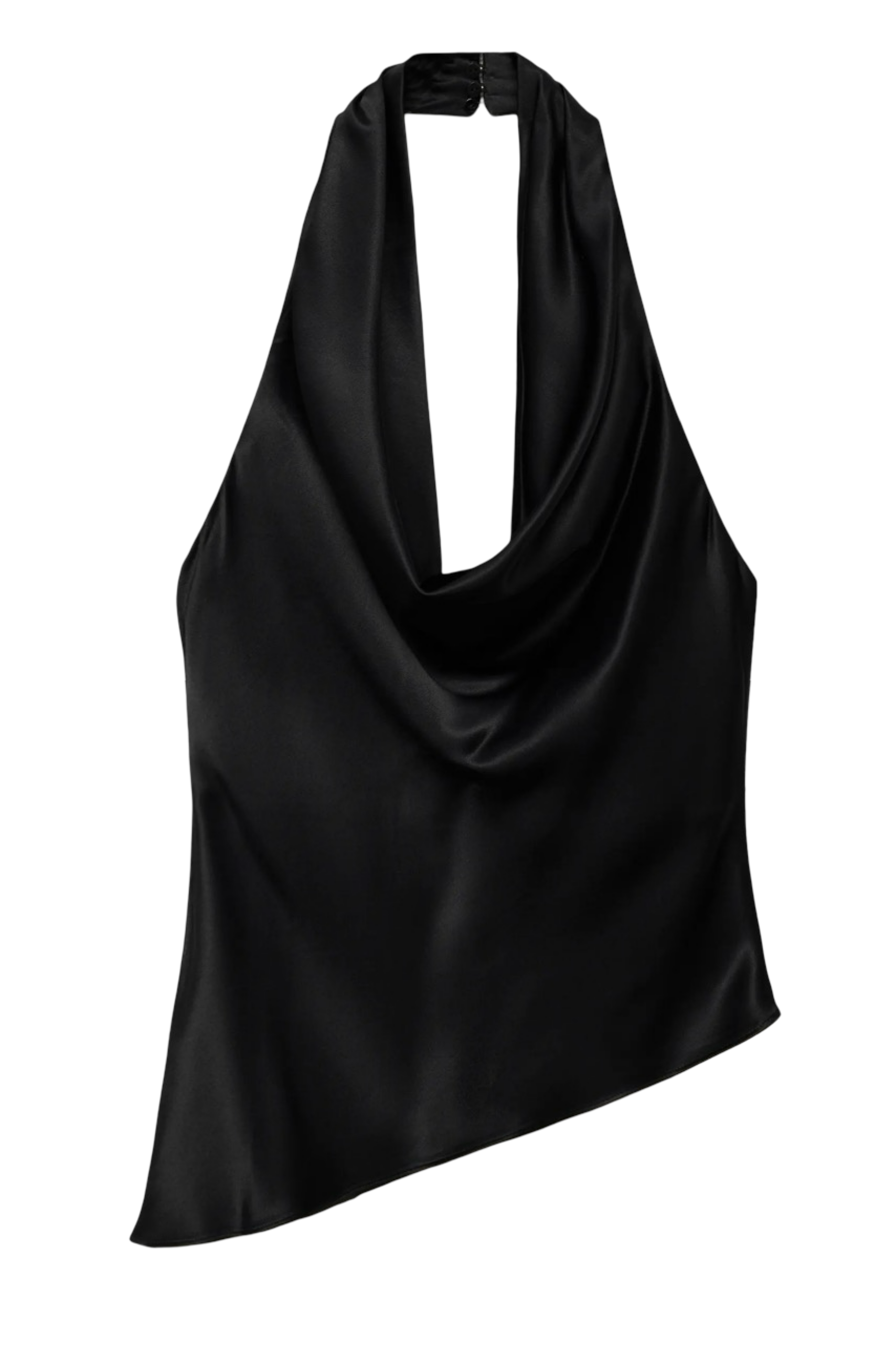 Luc Draped Satin Halter Top