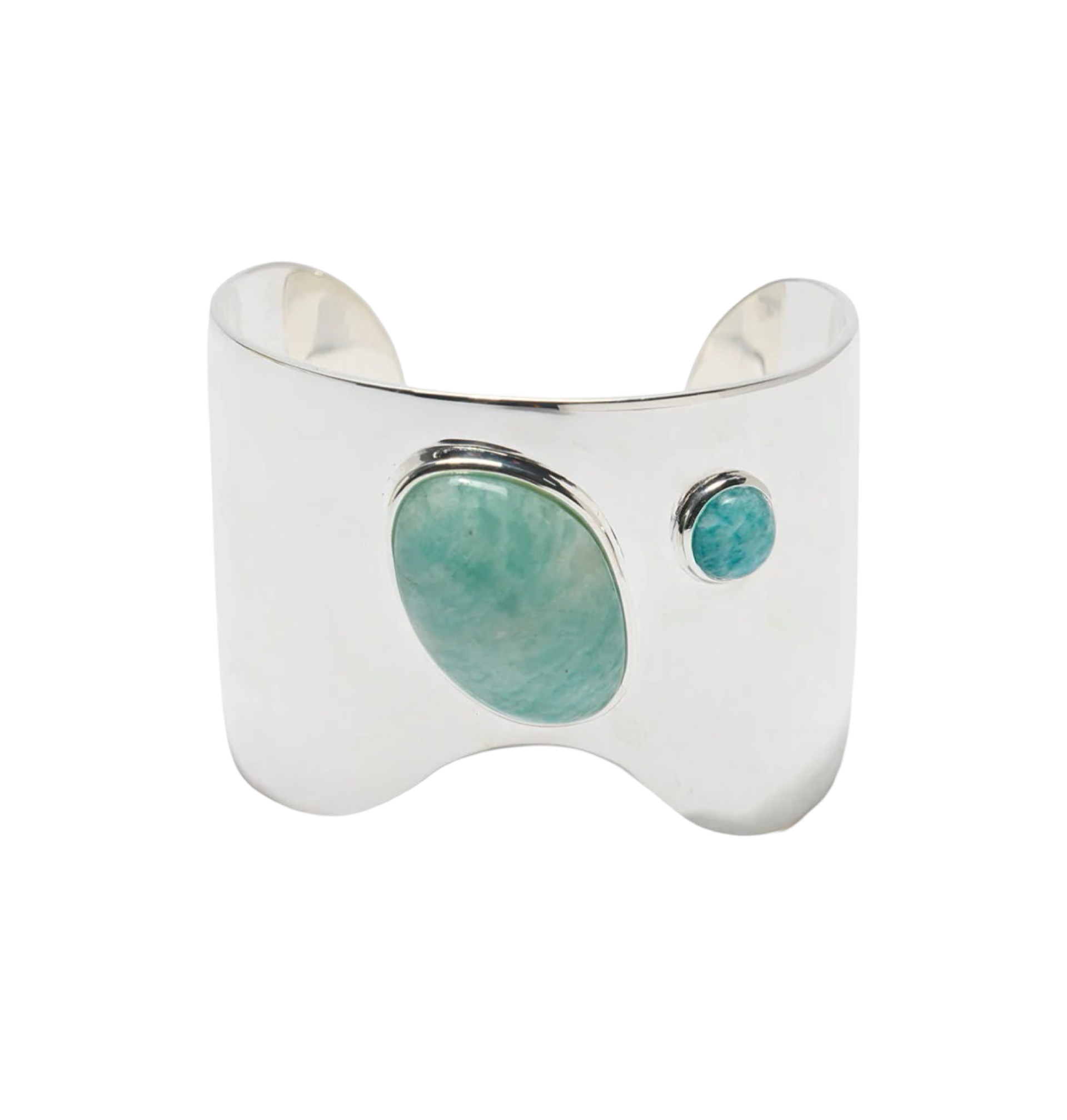 Silver Mist Organic Cuff Bracelet