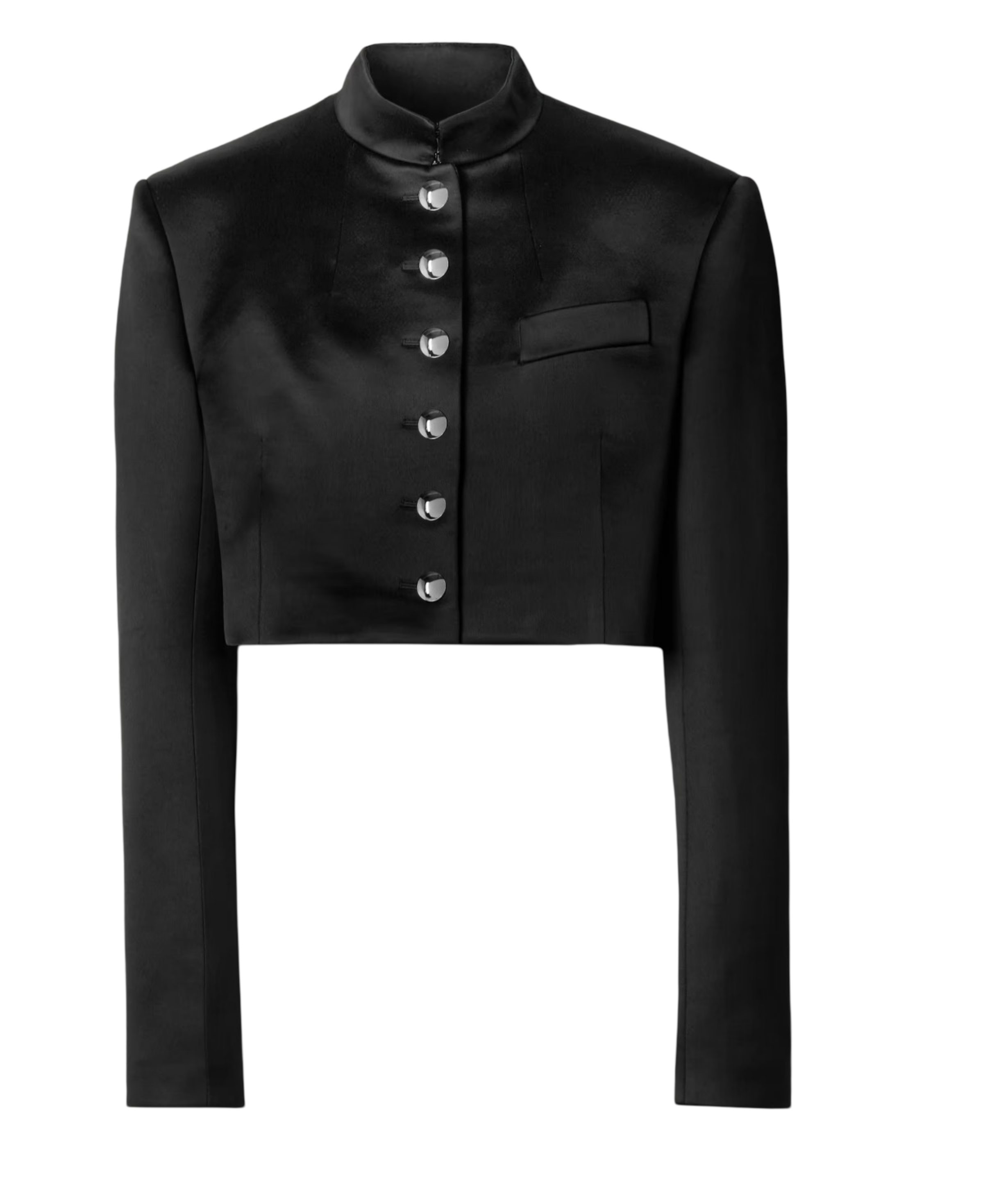 Samuelson Cropped Duchesse-Satin Jacket