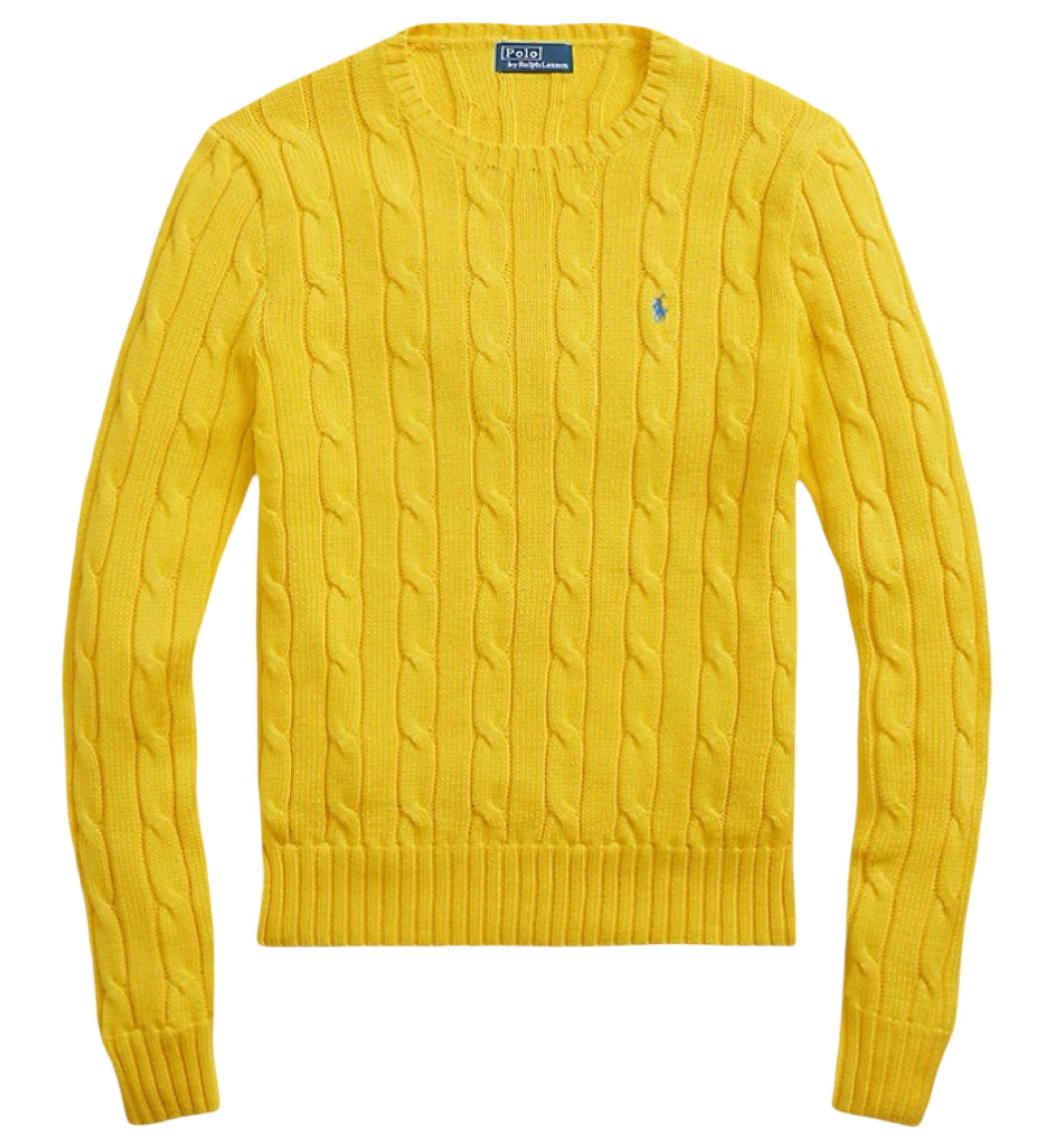 Cable-Knit Cotton Crewneck Sweater