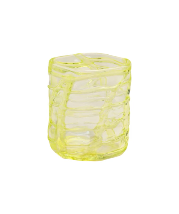 x Cafe Leandra Murano Water Glass (Yellow)