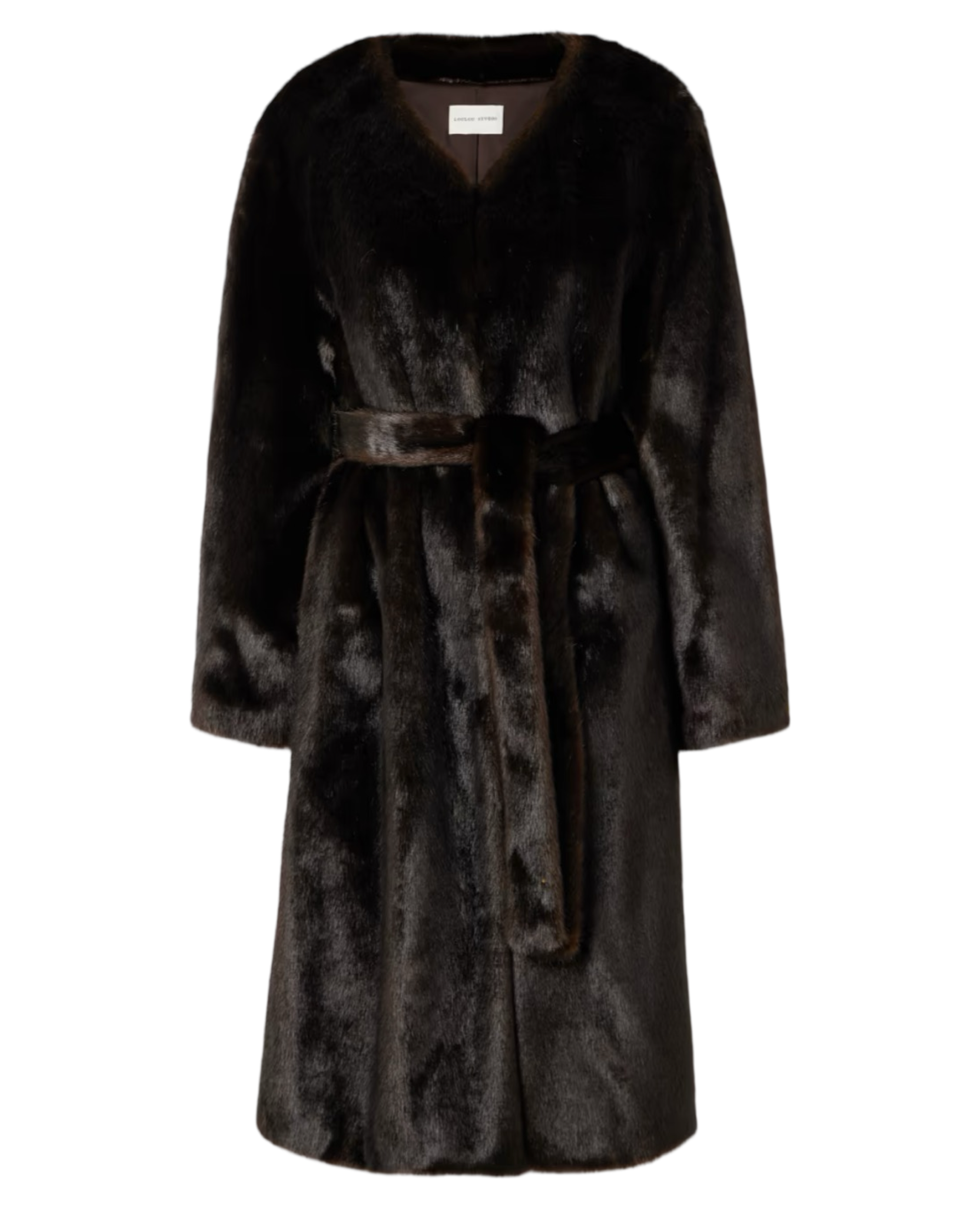 Aritao Belted Faux Fur Coat