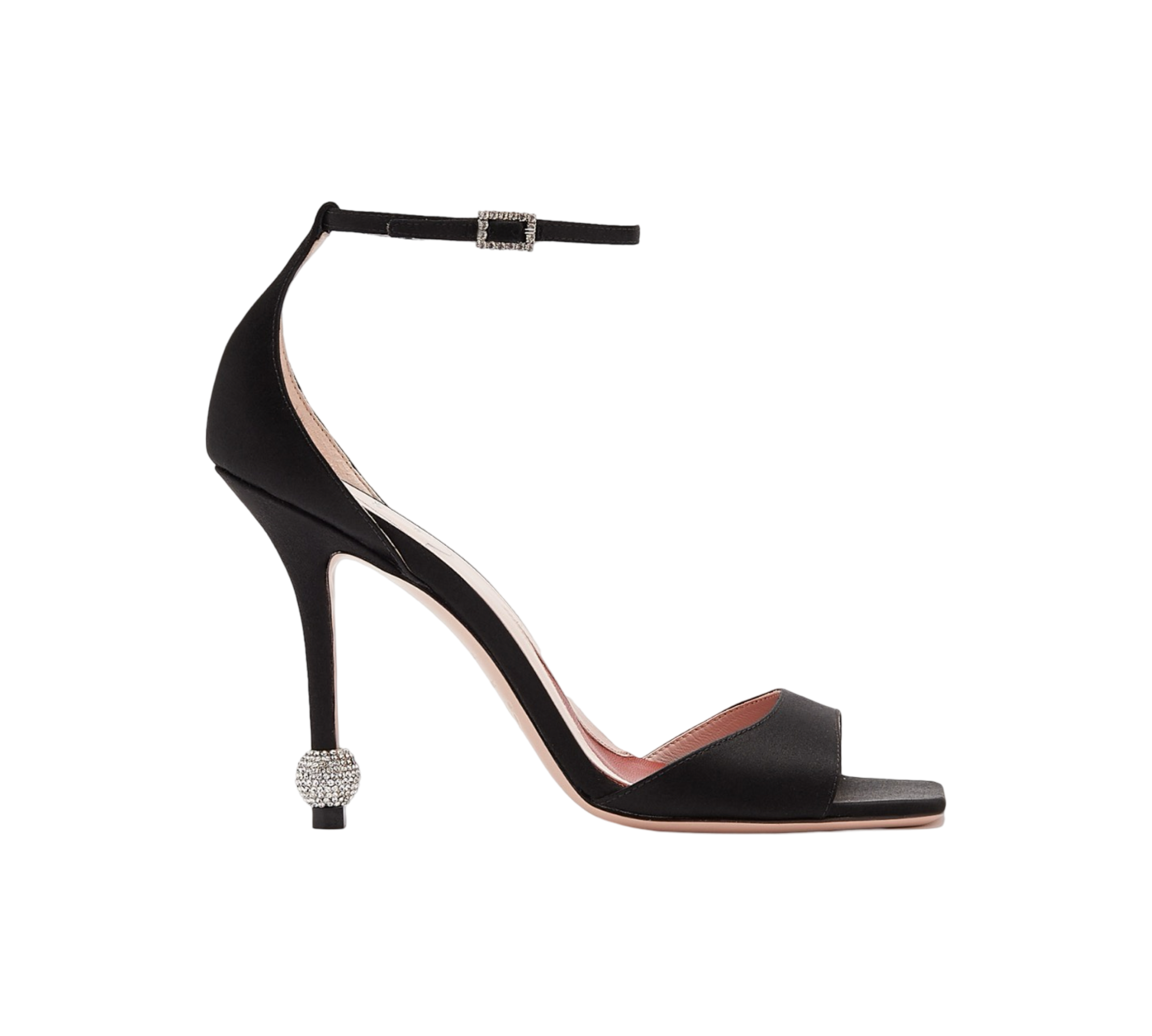 I Love Vivier Strass-Detail Satin Sandals