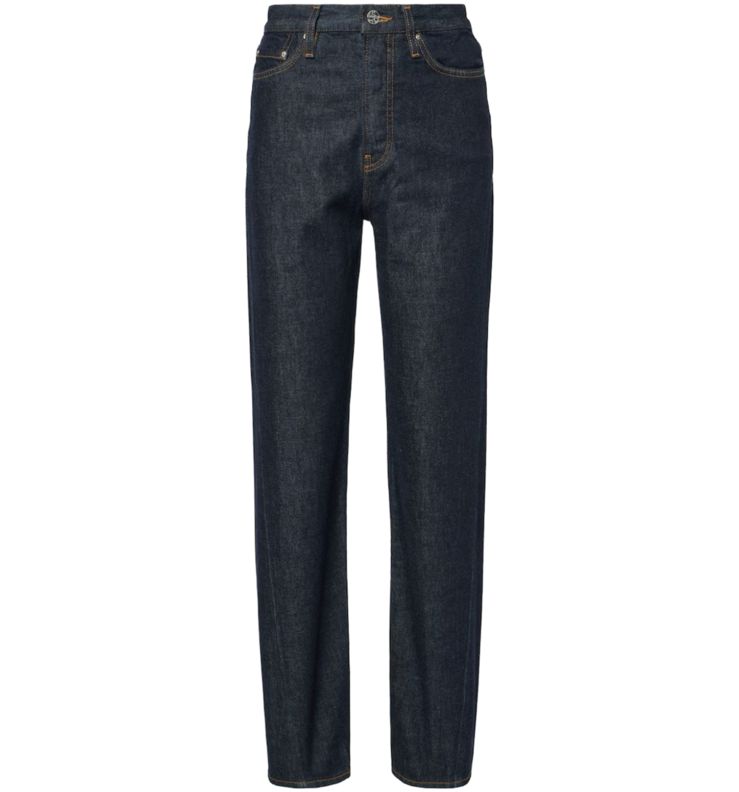 Mid-Rise Straight Jeans