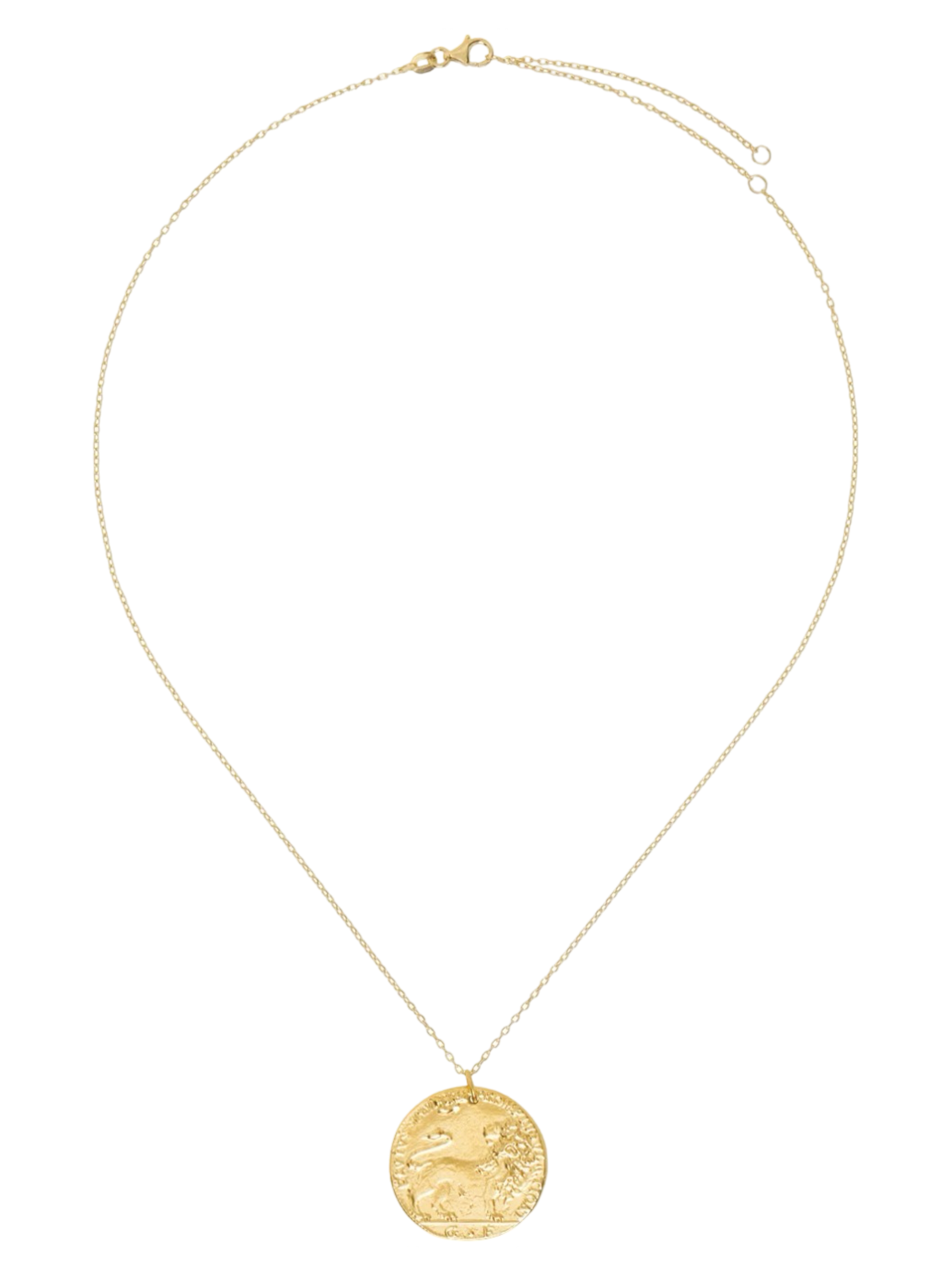 Gold 'Il Leone Medallion' Necklace