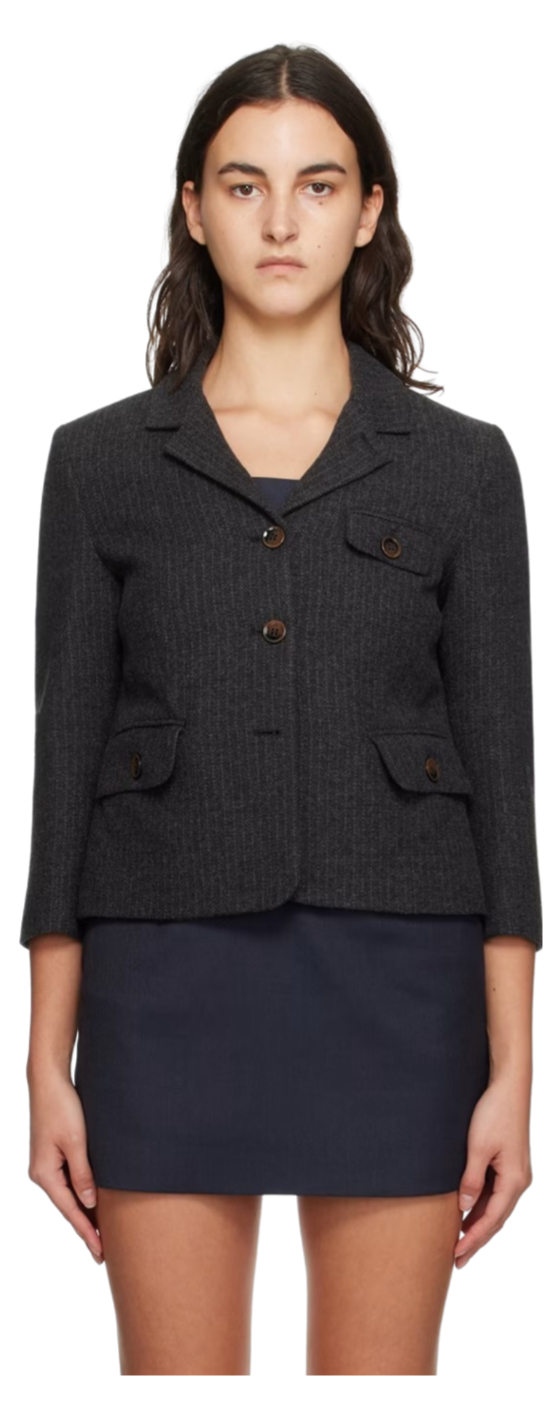 Gray Porto Short Blazer