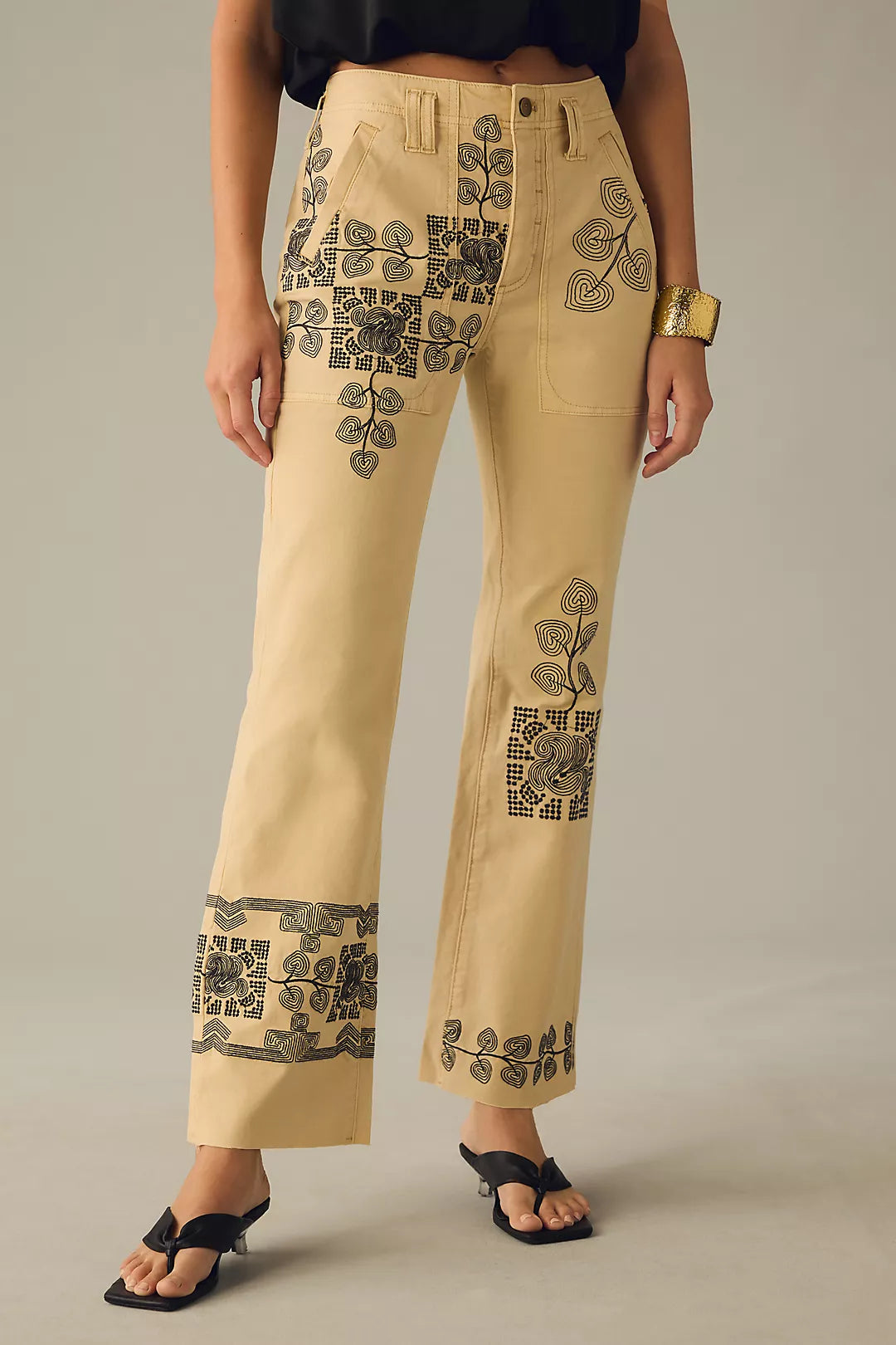 Pilcro Embroidered Pants