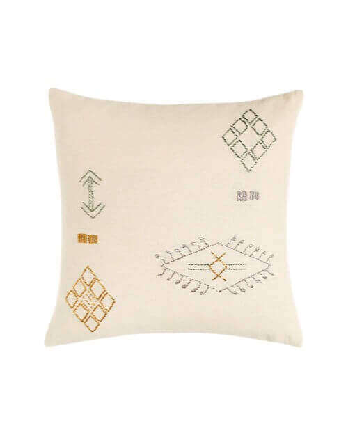 Icon Embroidered Pillow