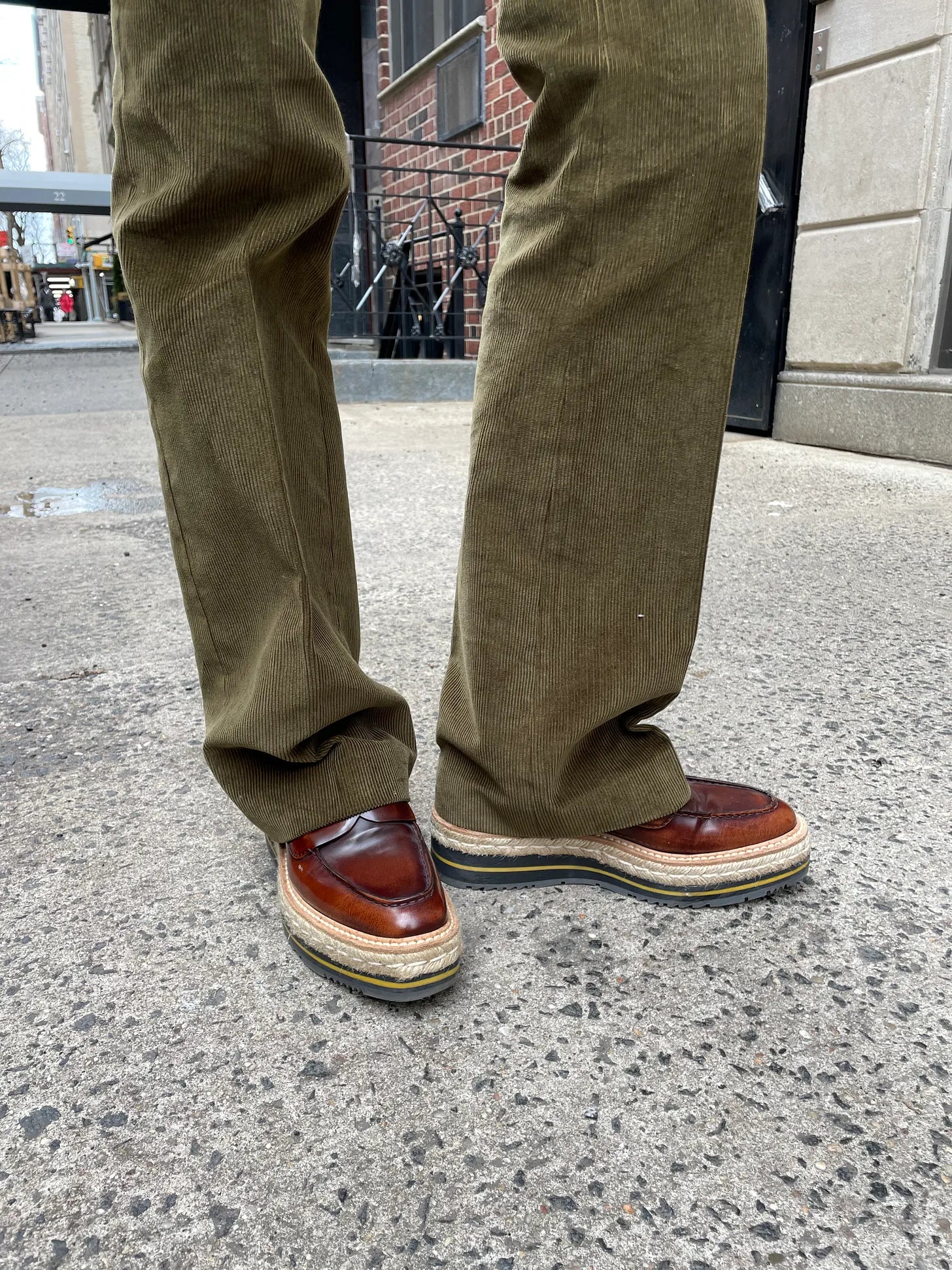 Leather Platform Loafers