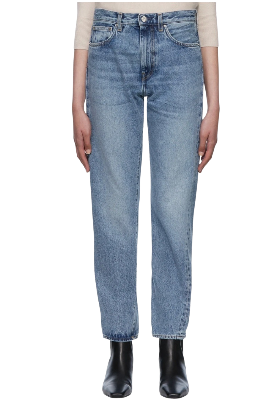 Blue Twisted Seam Jeans