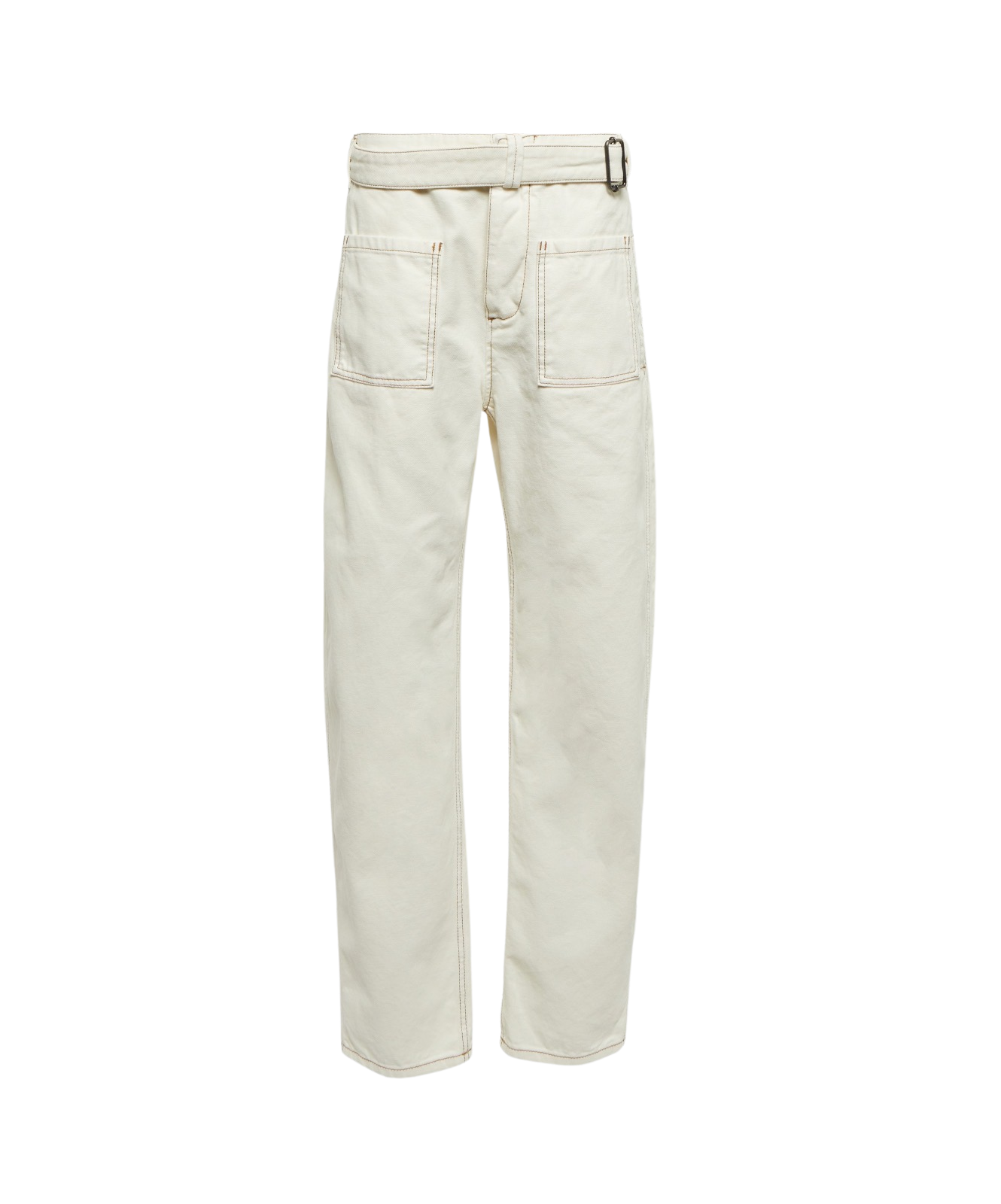 Low-rise Straight Cotton Canvas Pants