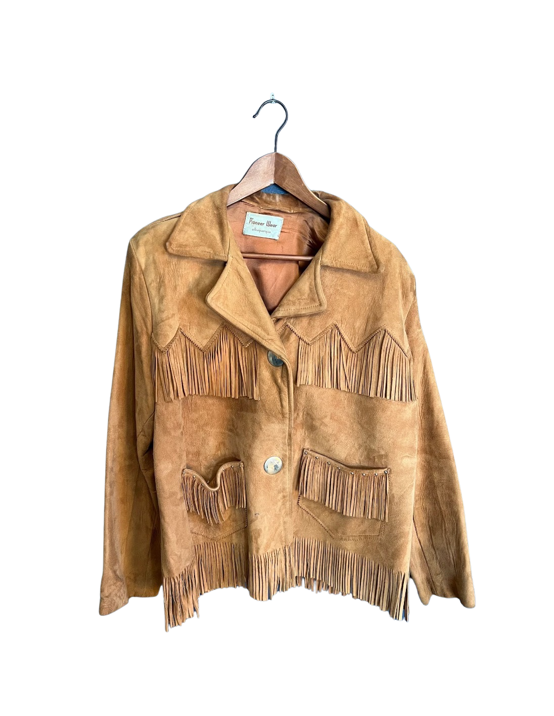 Vintage 70’s Pioneer Wear Western Suede Fringe Jacket
