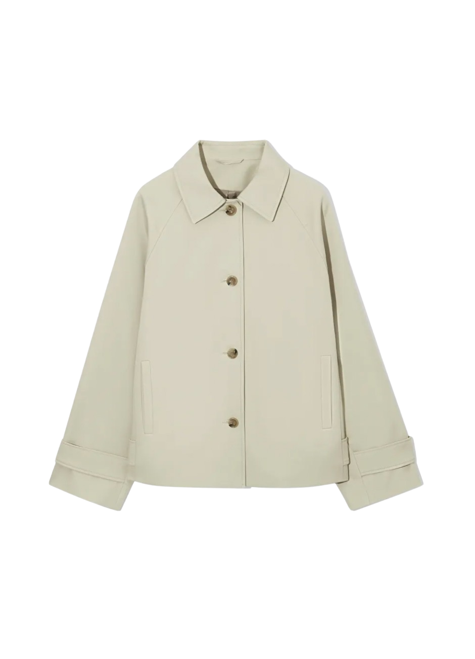 Minimal Short Trench Coat