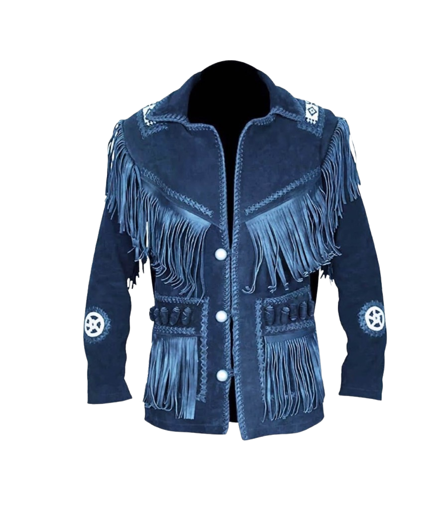 Cowboy Fringed Suede Western Jacket