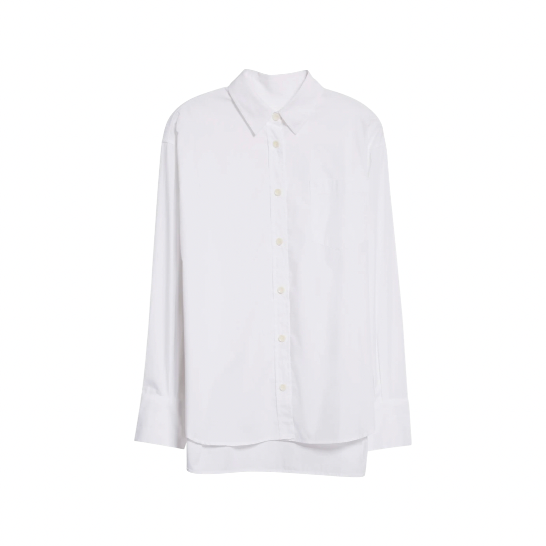 Oversize Organic Cotton Button-Up Shirt