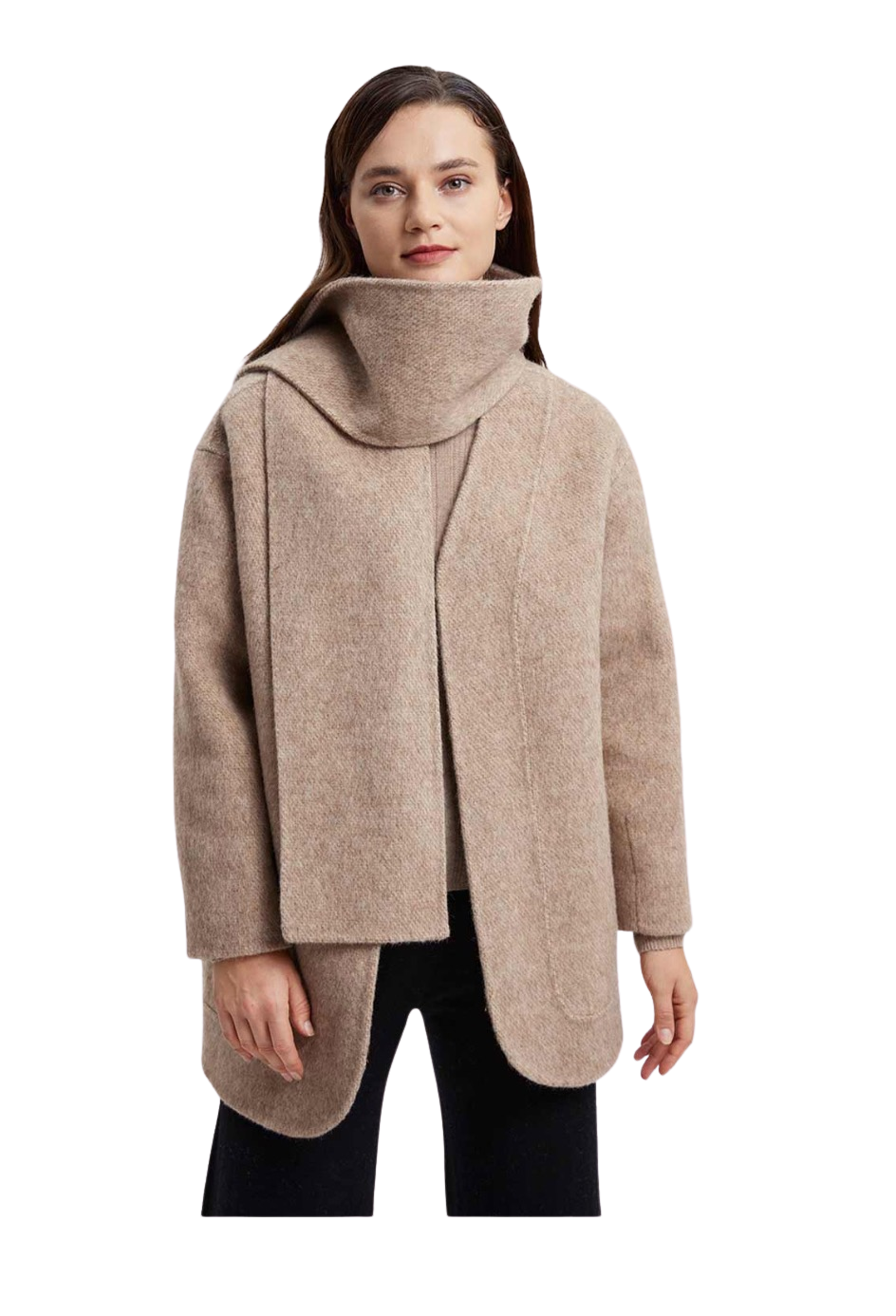Open-Front Wool And Alpaca-Blend Coat