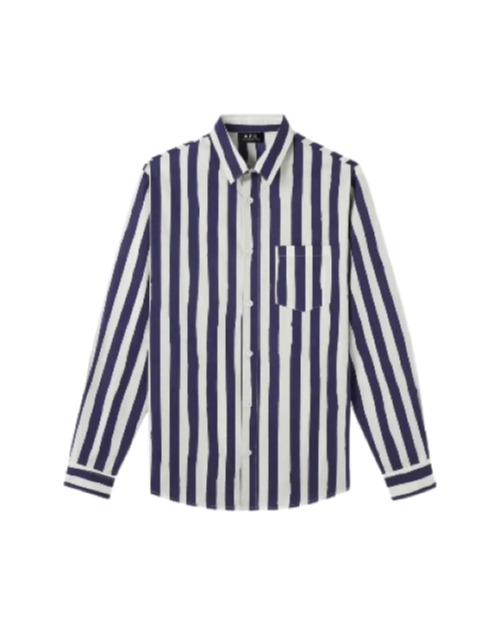 Fit Stripe Button-Up Shirt