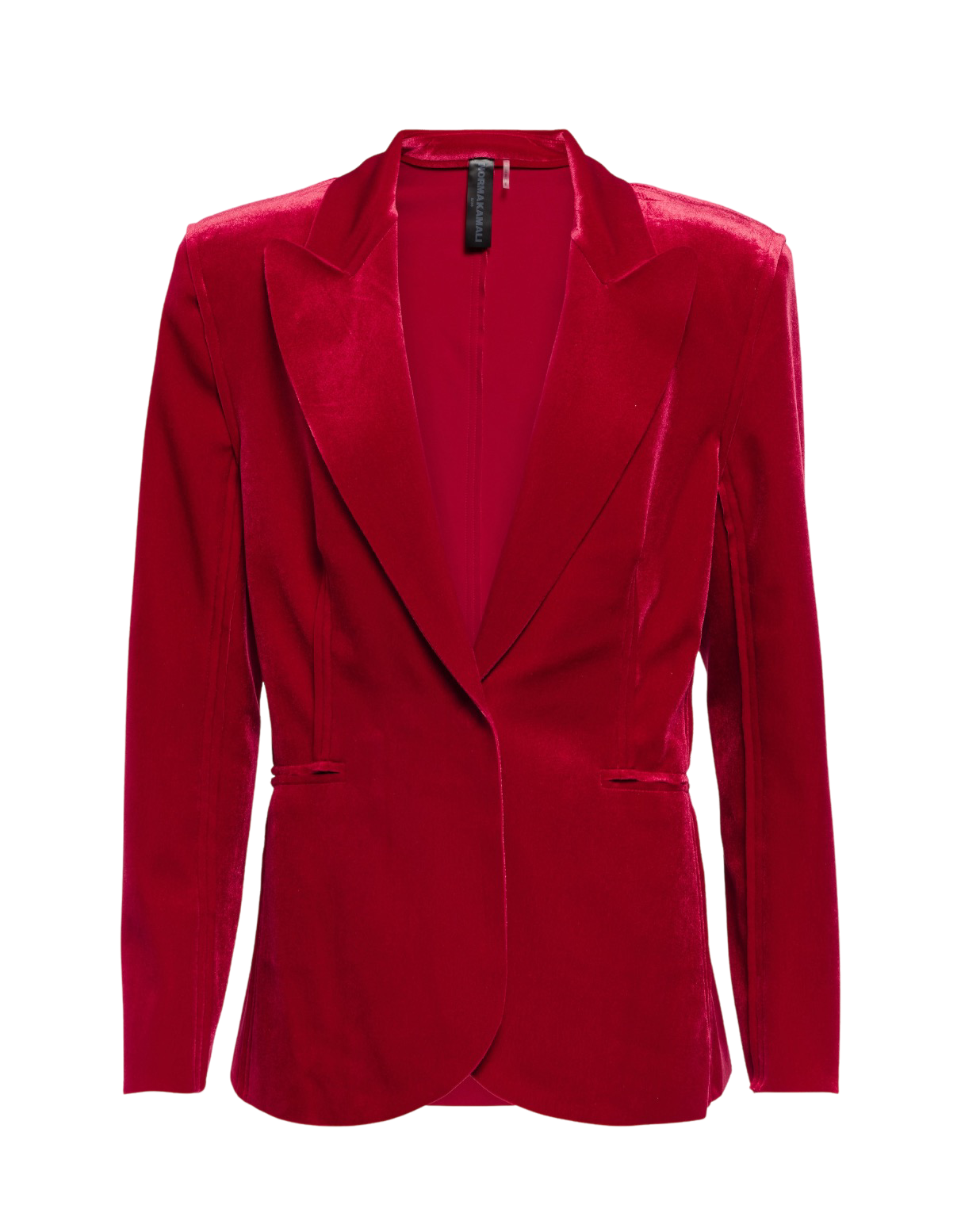 Single-breasted Velvet Blazer