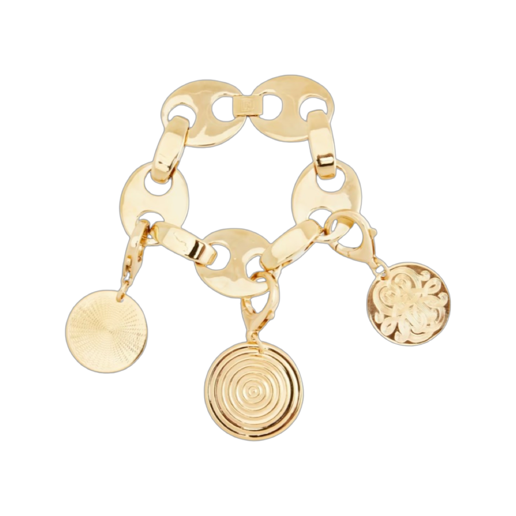 Eight gold-tone bracelet