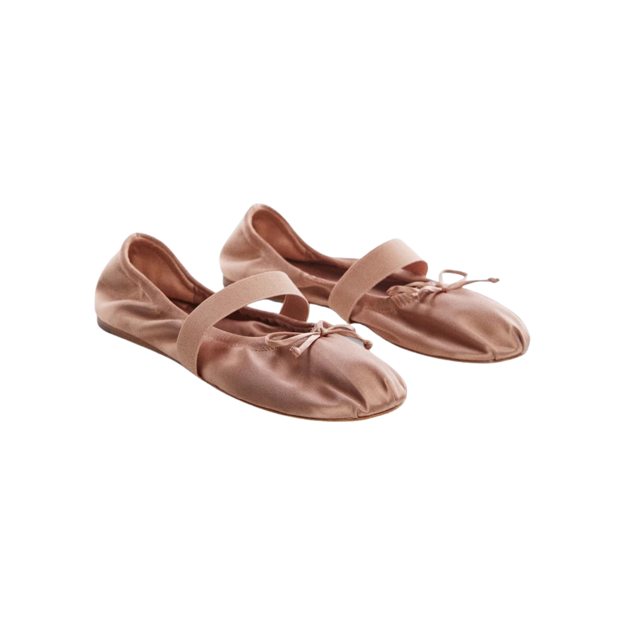 Elastic Metallic Ballerinas