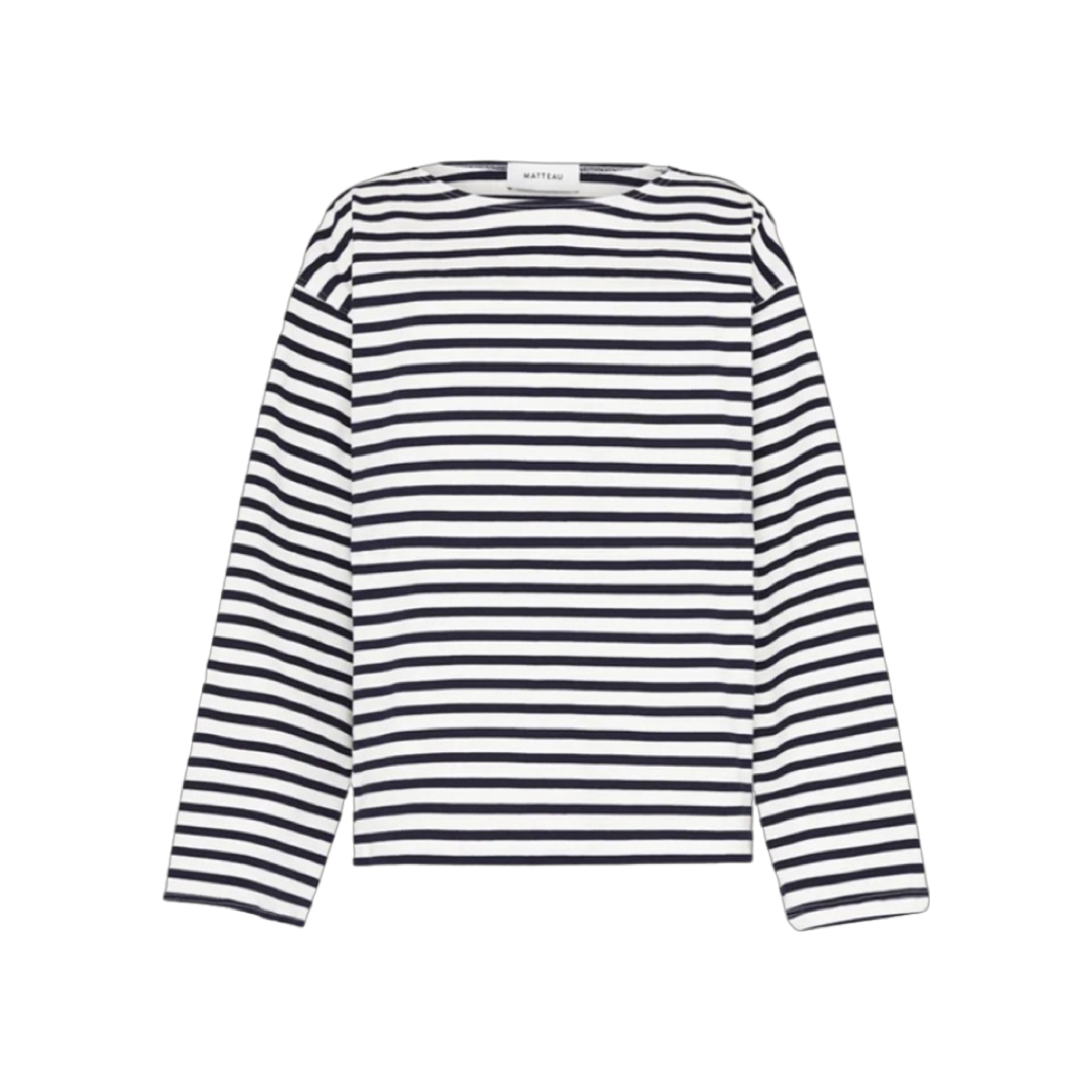 Striped cotton-jersey top