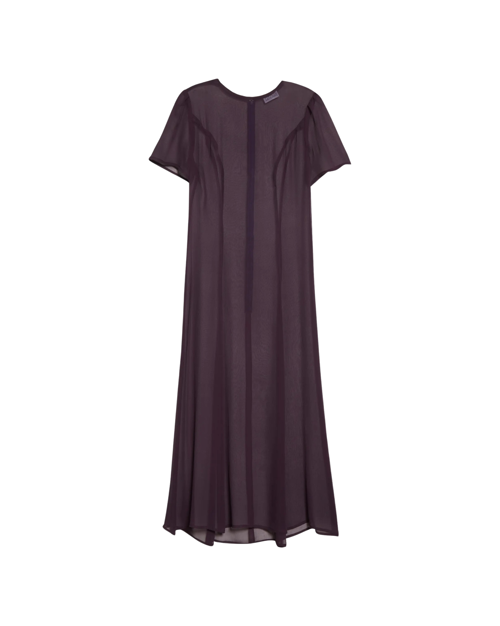 Princess Seam Sheer Silk Midi Dress