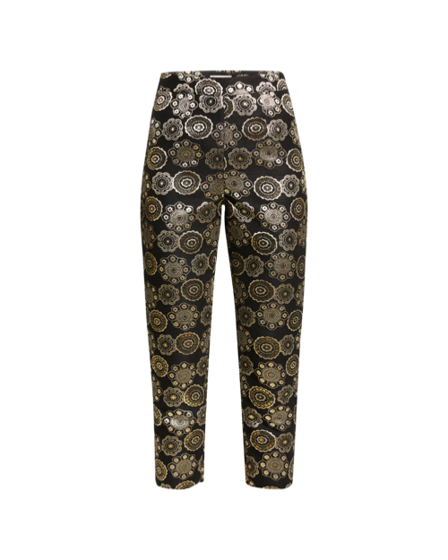 Lucy Cropped Floral Jacquard Pants