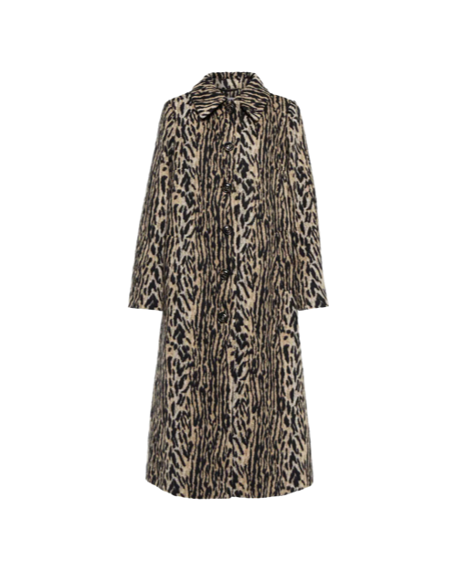 Milly Leopard-print Faux Fur Coat