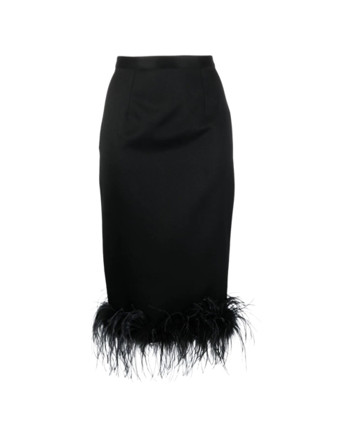 Feather Trim Skirt