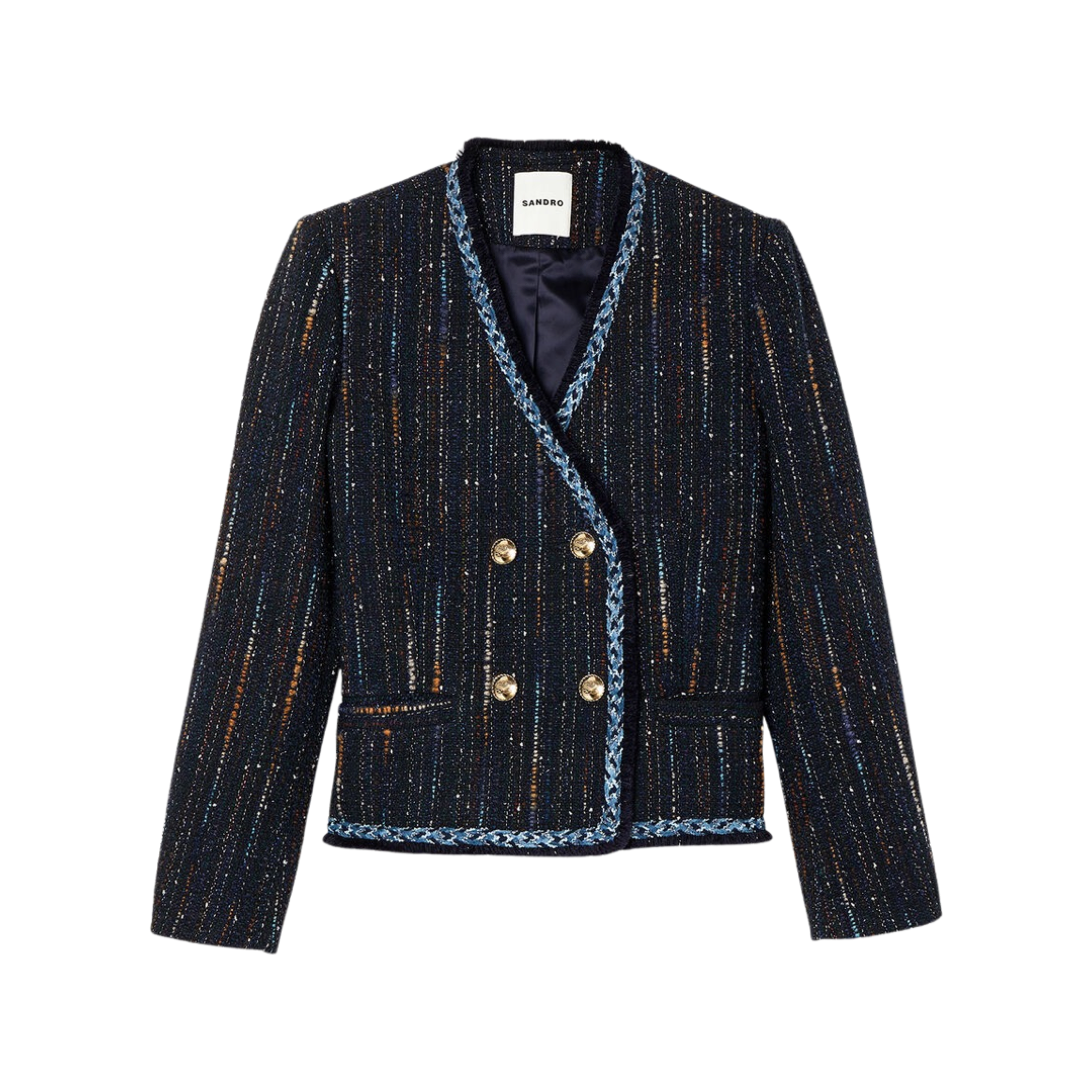 Tweed double-breasted jacket