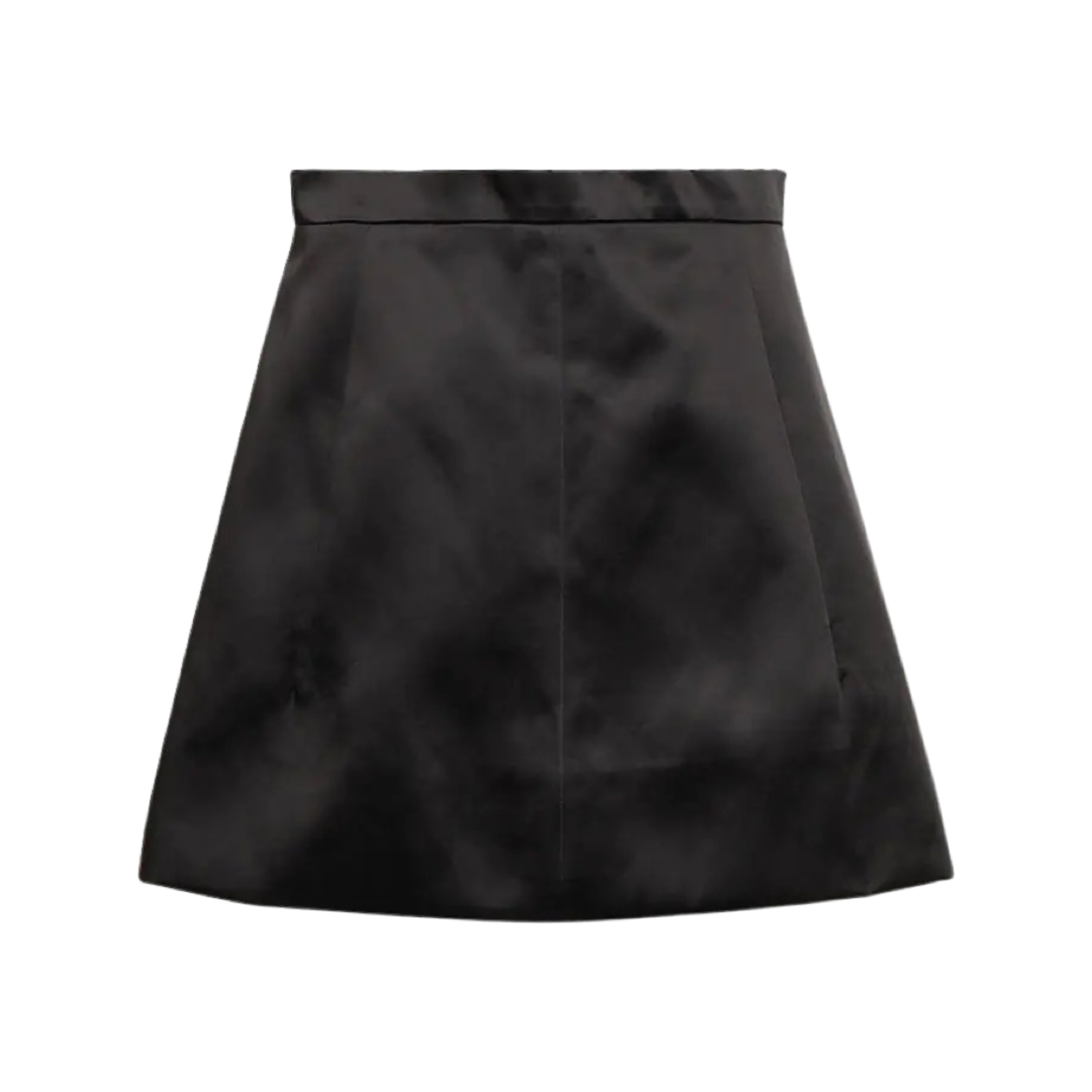 Cotton-blend Satin Miniskirt